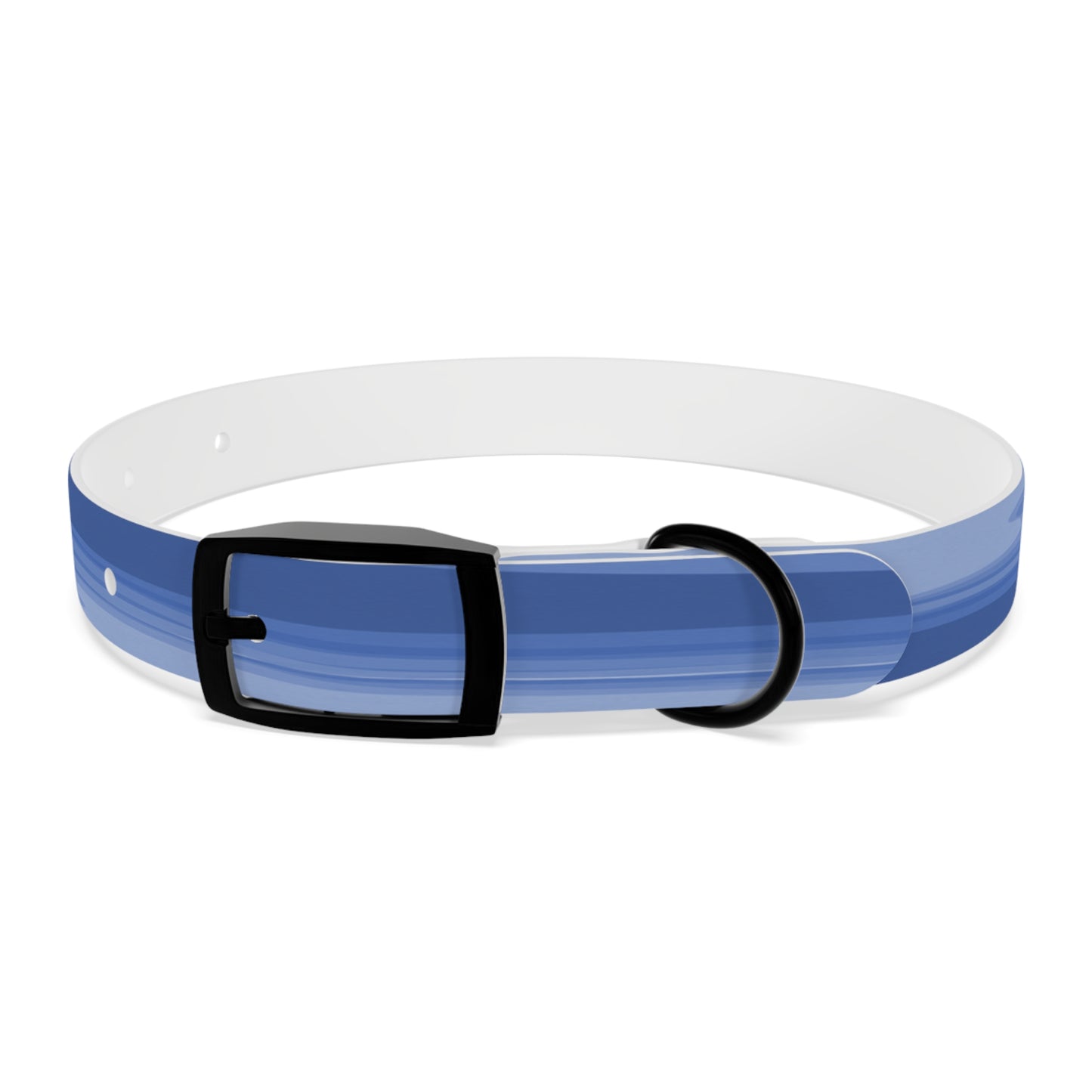 Deep Blue Wavey Small Dog Collar