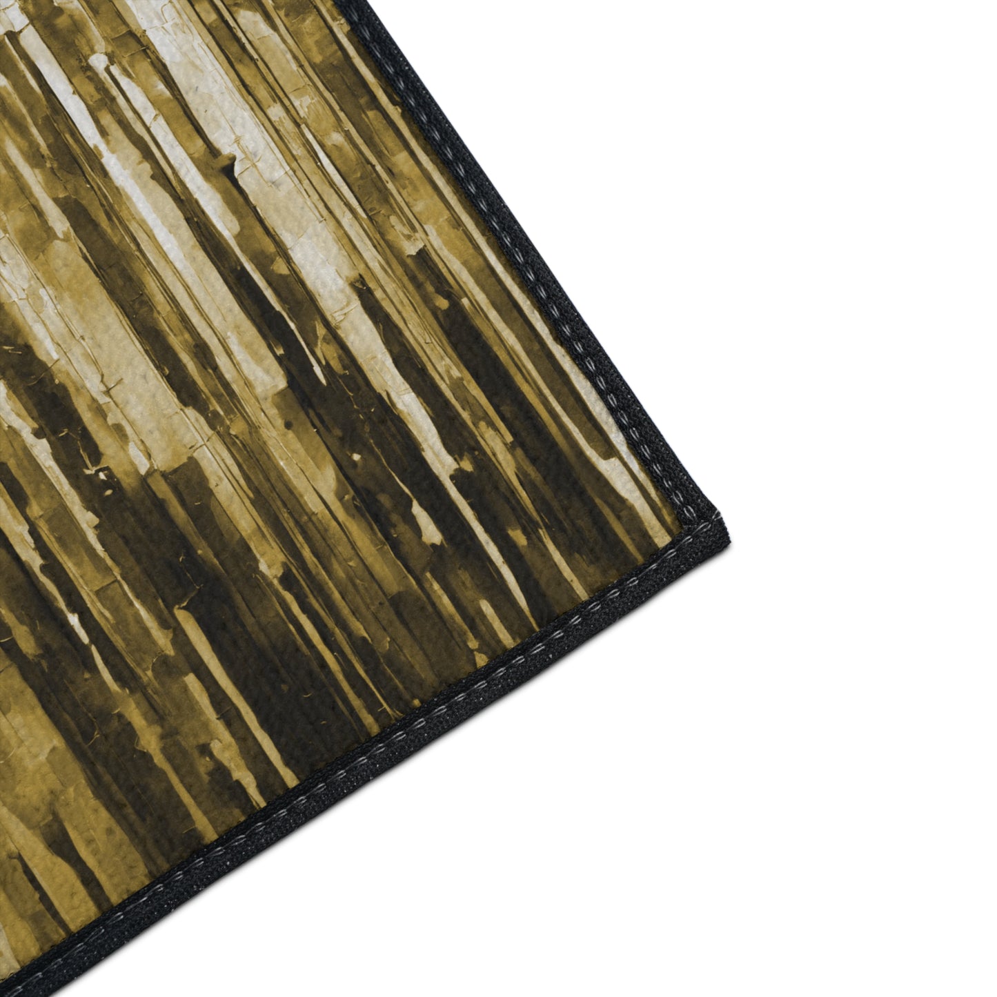 Striped Light Brown 18" x 24" Heavy Duty Floor Mat