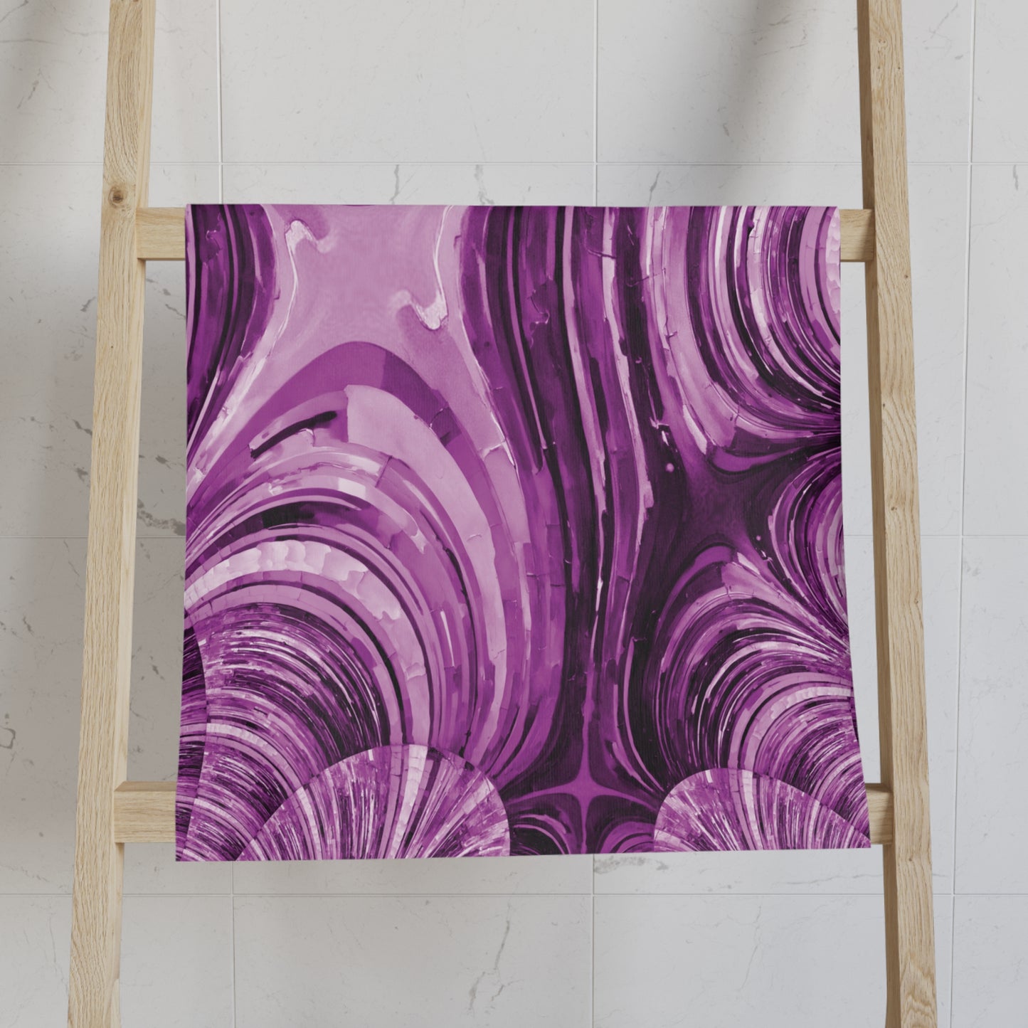 Uzi Spiral Powder Lavender Hand Towel, 16" x 28"