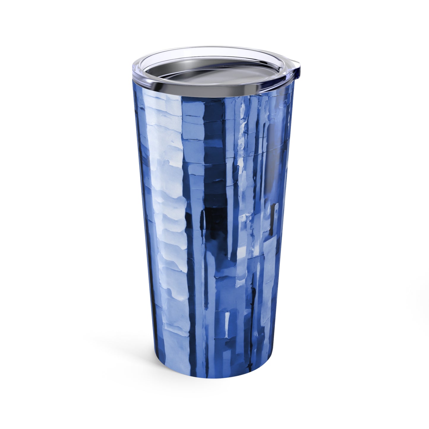 Striped Deep Blue Tumbler 20oz