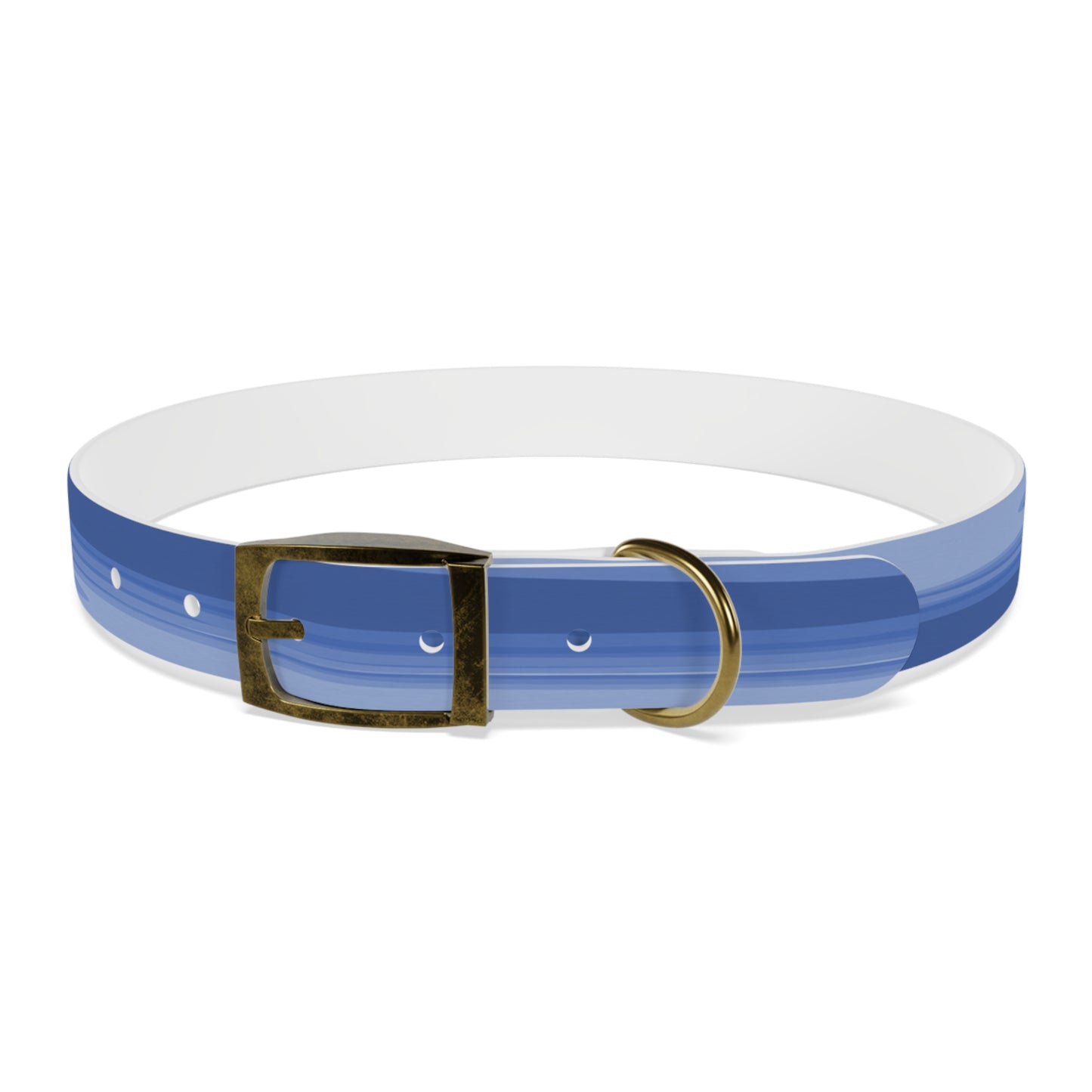Deep Blue Wavey Extra Large Dog Collar