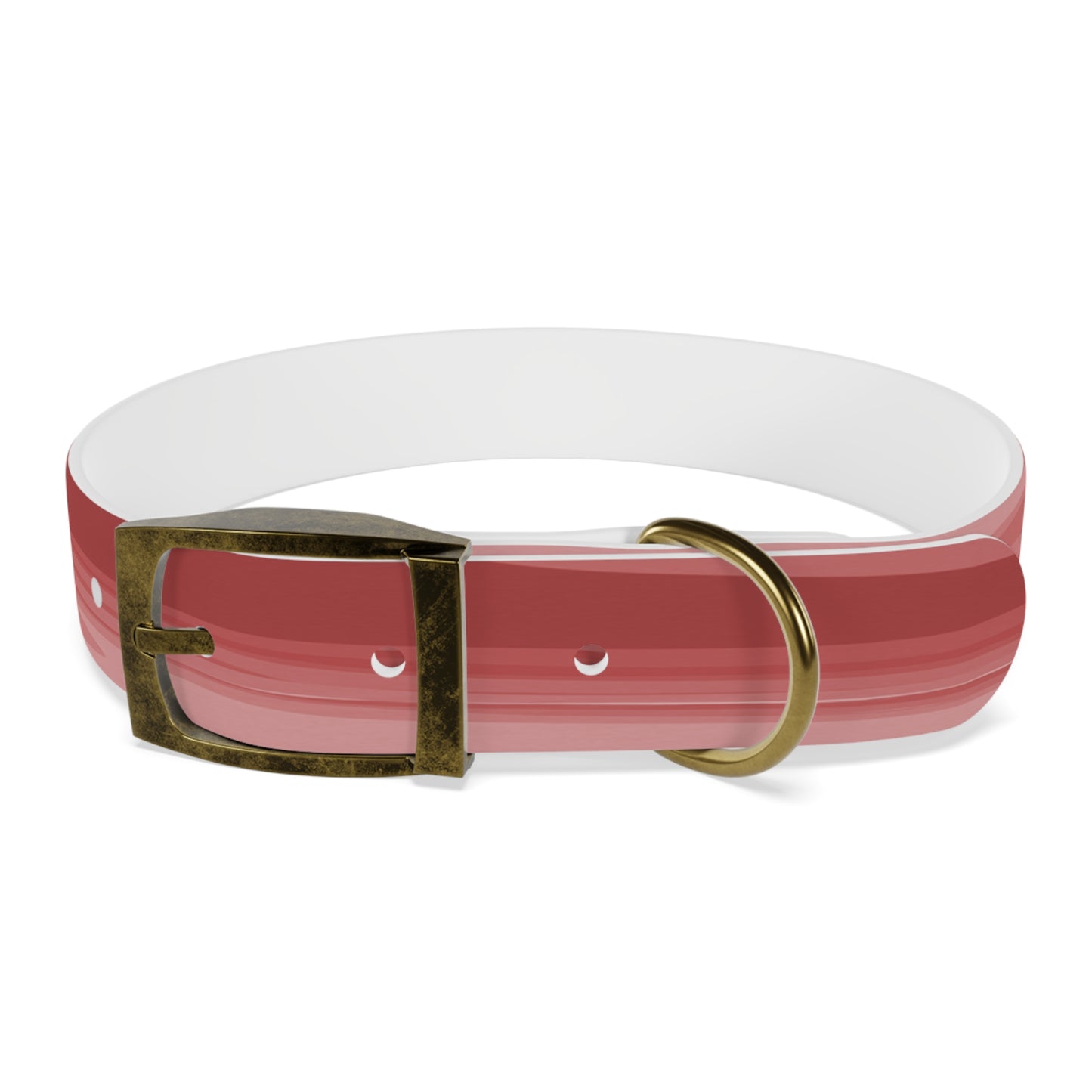 Power Red Wavey Medium Dog Collar