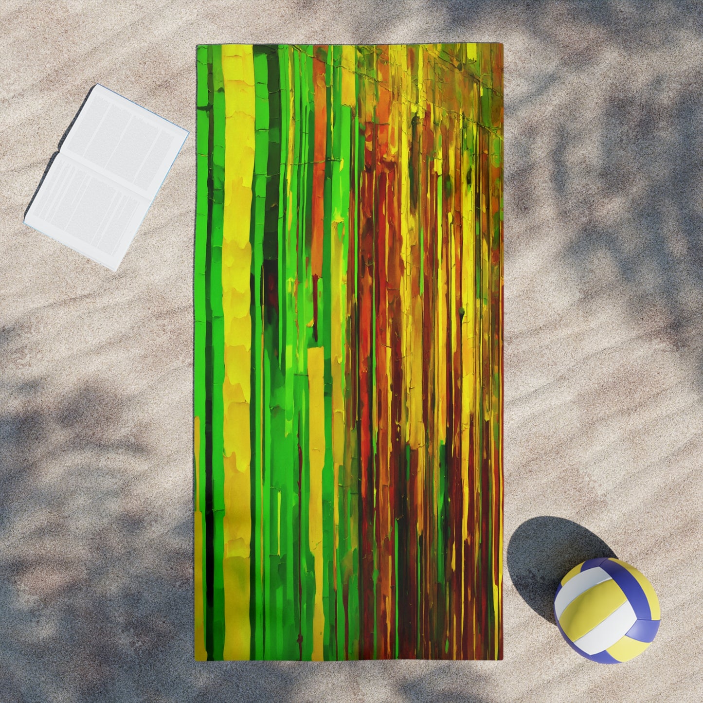 Striped Beta Beach Towel, 18" x 27"