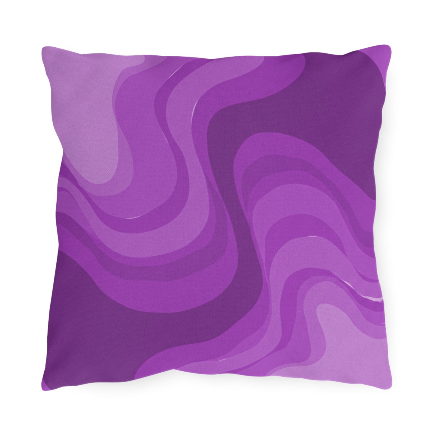 Wavey Purple Wavey 16" x 16" Outdoor Pillow