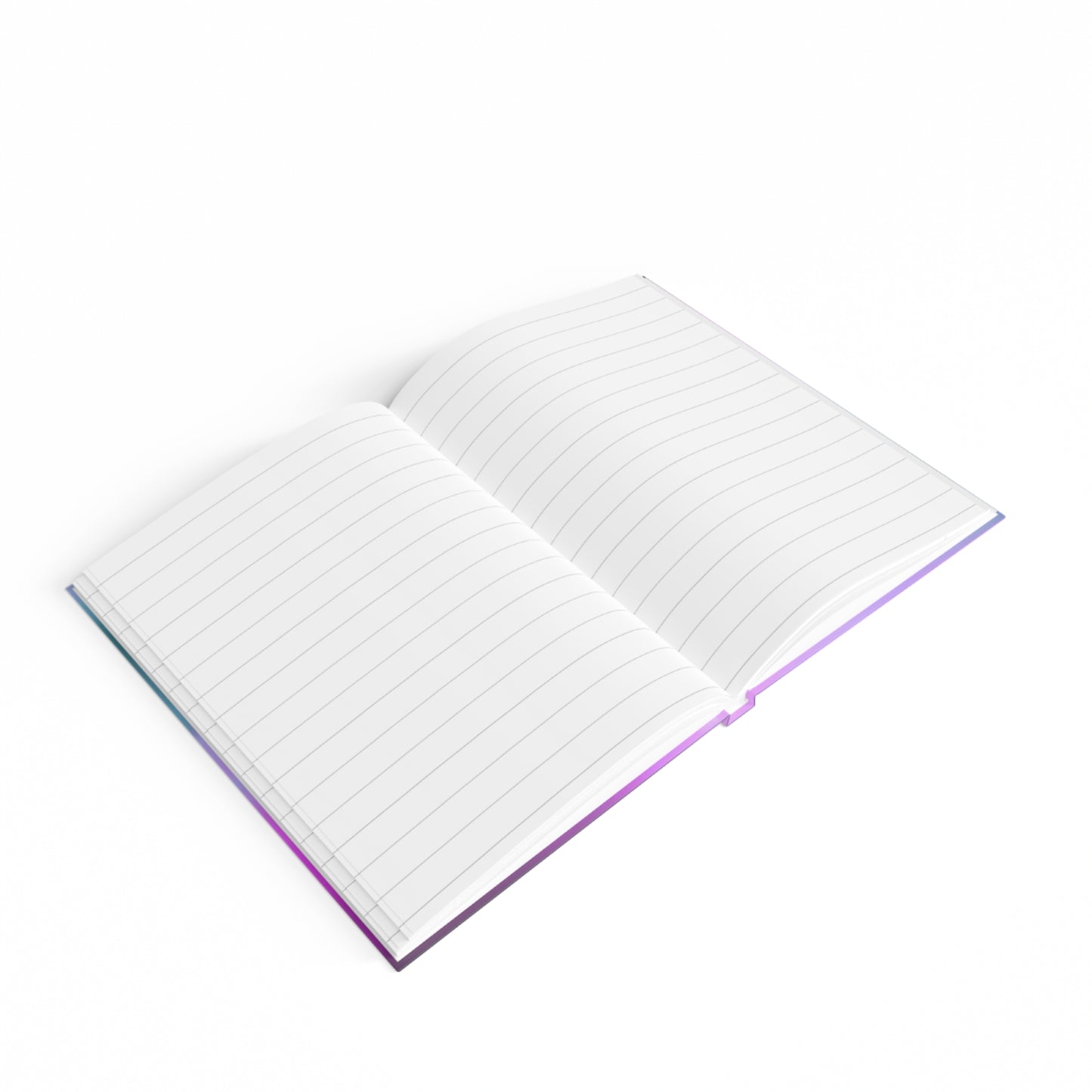 Dark Blue Green Sea Purple Fog 5" x 7" Journal - 128 Ruled Line pages
