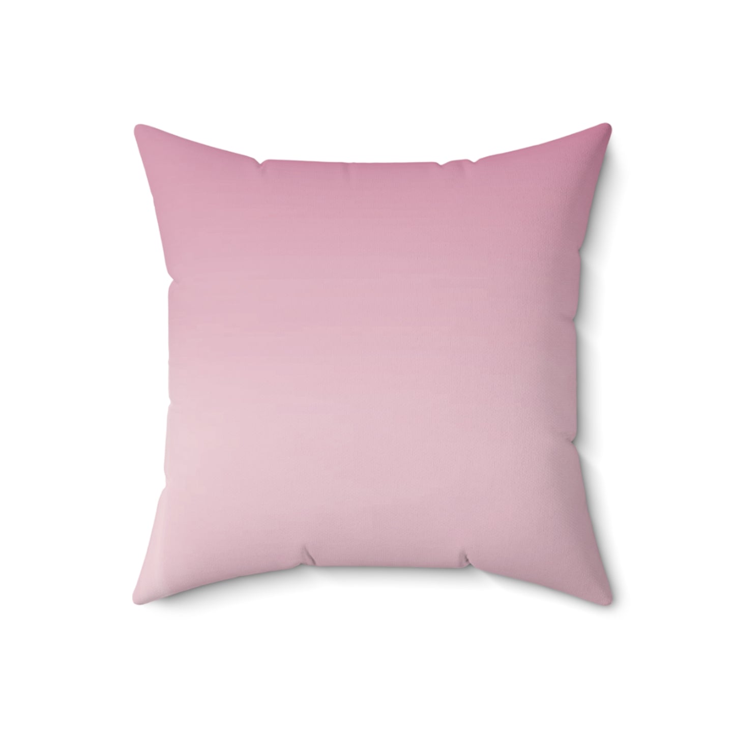 Pink Blush Fade 18" x 18" Faux Suede Square Pillow