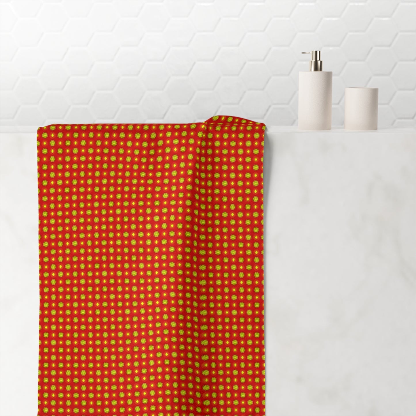 Late Evening Star-crossed Bodies Mink-Cotton Towel (50% polyester, 50% cotton), 30" x 60"