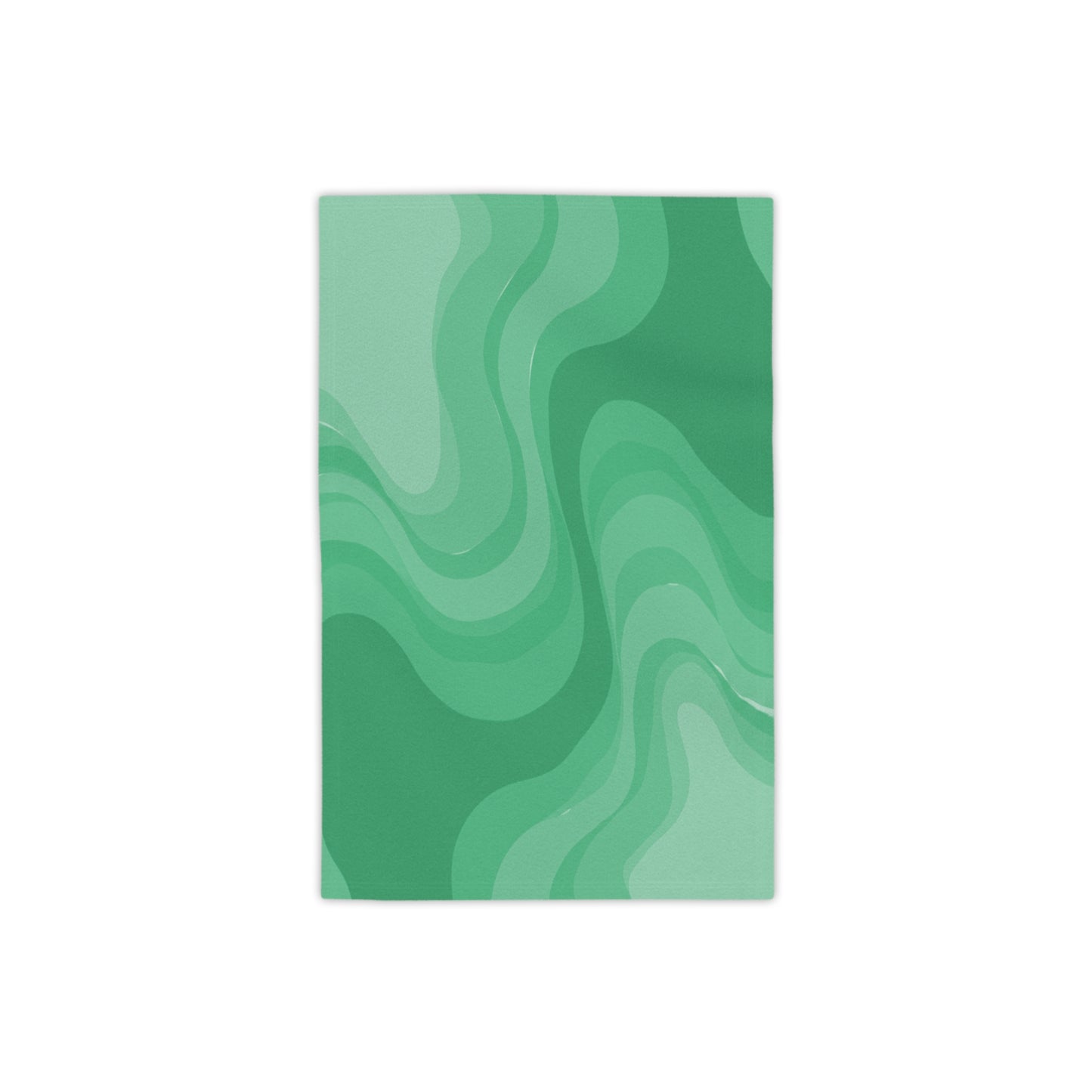 Mint Green Wavey Beach Towel, 18" x 27"