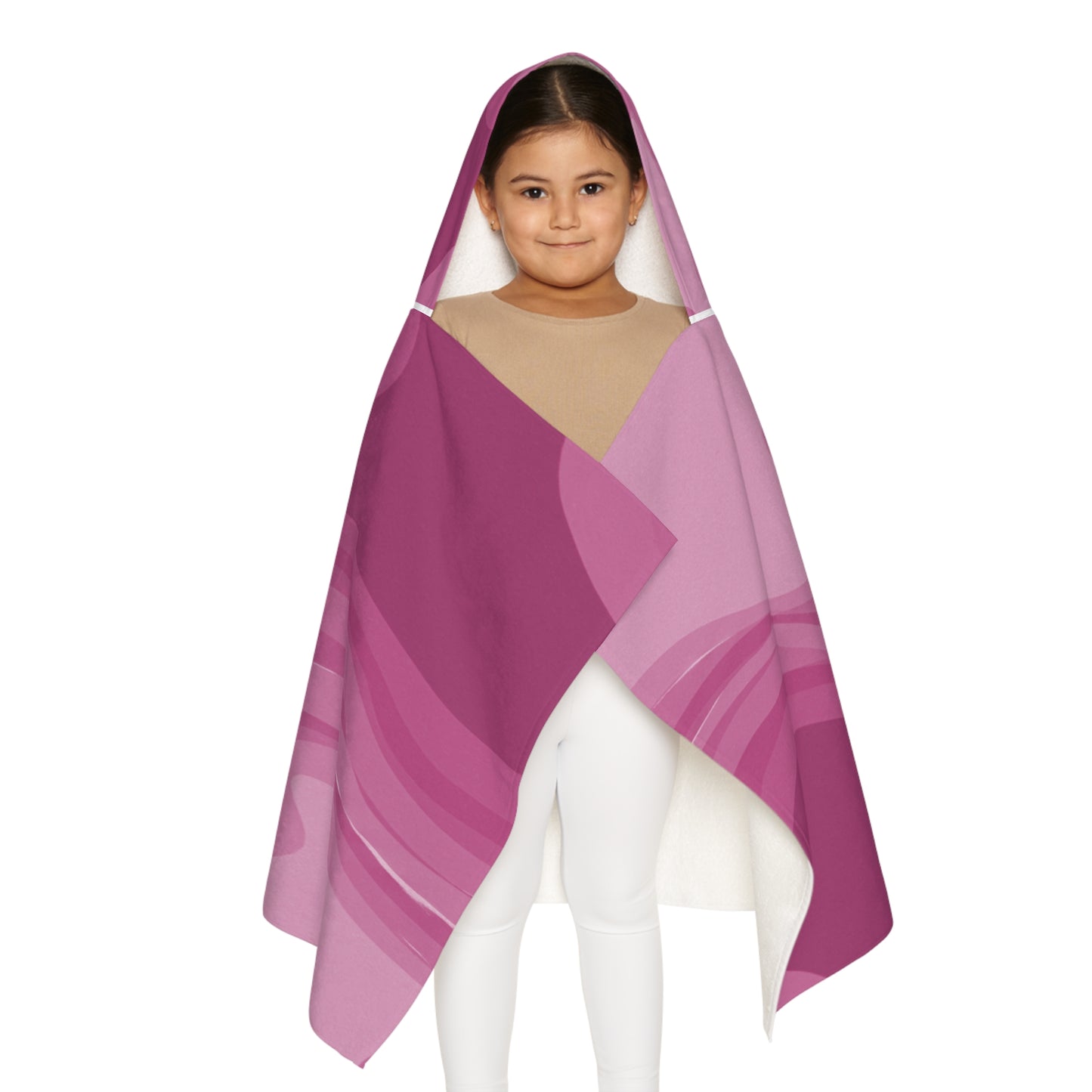 Pinky Mauve Youth Hooded Towel, 24" x 48"