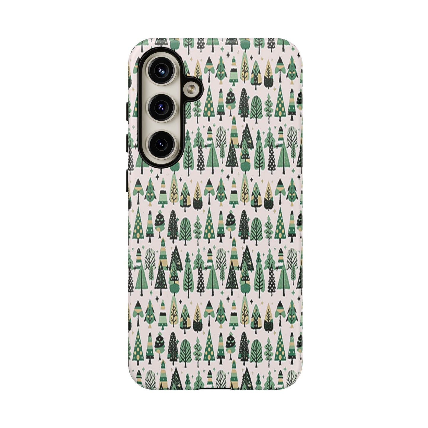 Mini Vintage Green Trees Samsung Galaxy S24 Plus Tough Cases