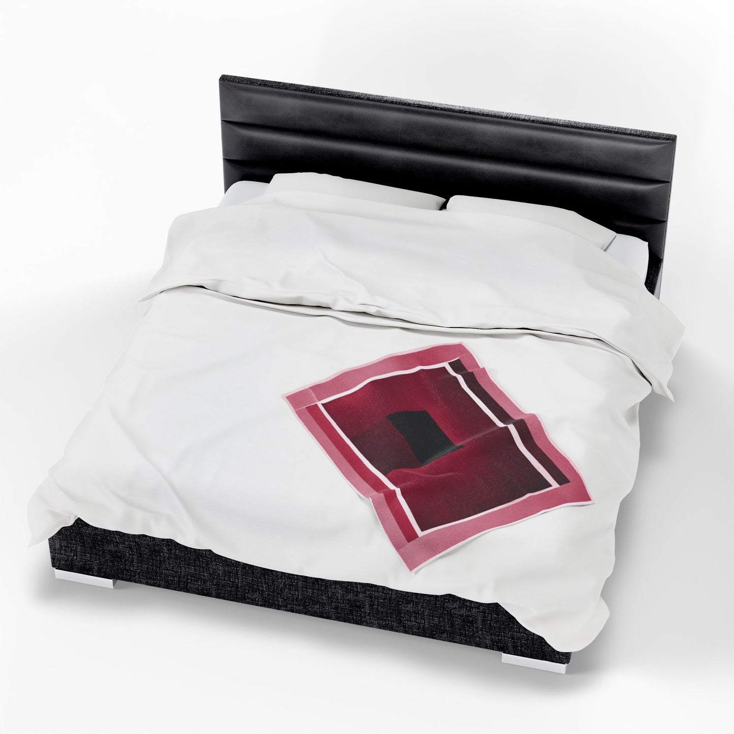 Red Shadow Velveteen Plush Blanket, 30" x 40"