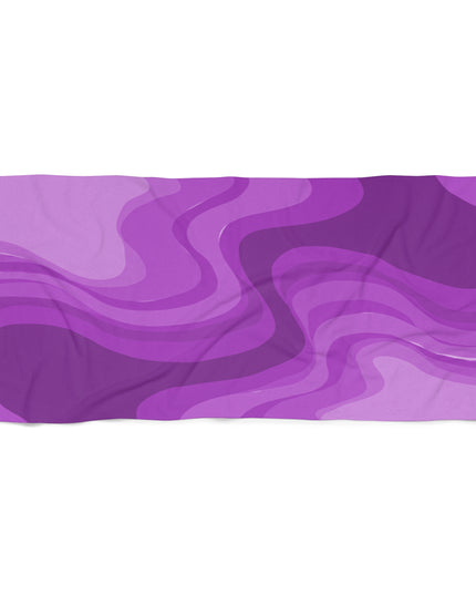 Wavey Purple Wavey 30" x 60" Beach Towel