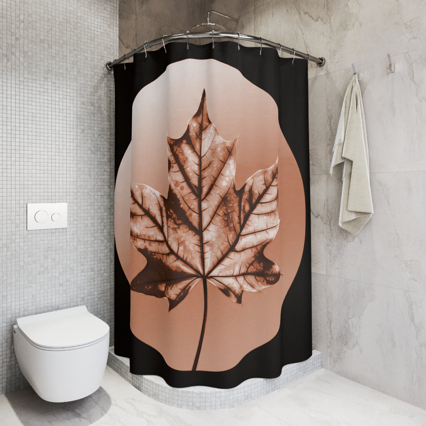Soft Maple Leaf Shower Curtains, 71" x 74"
