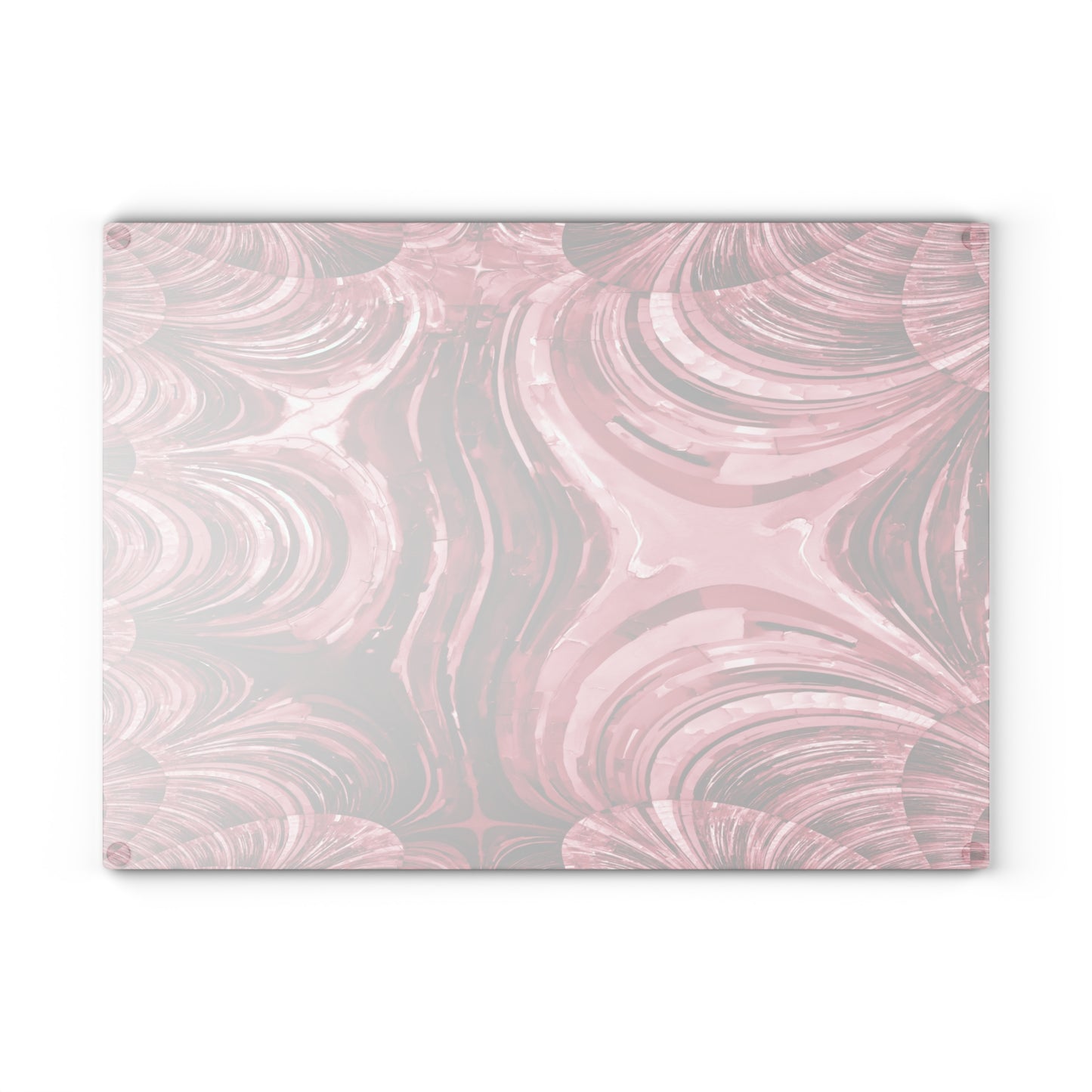 Uzi Spiral Ruby 11" x 15" Glass Cutting Board