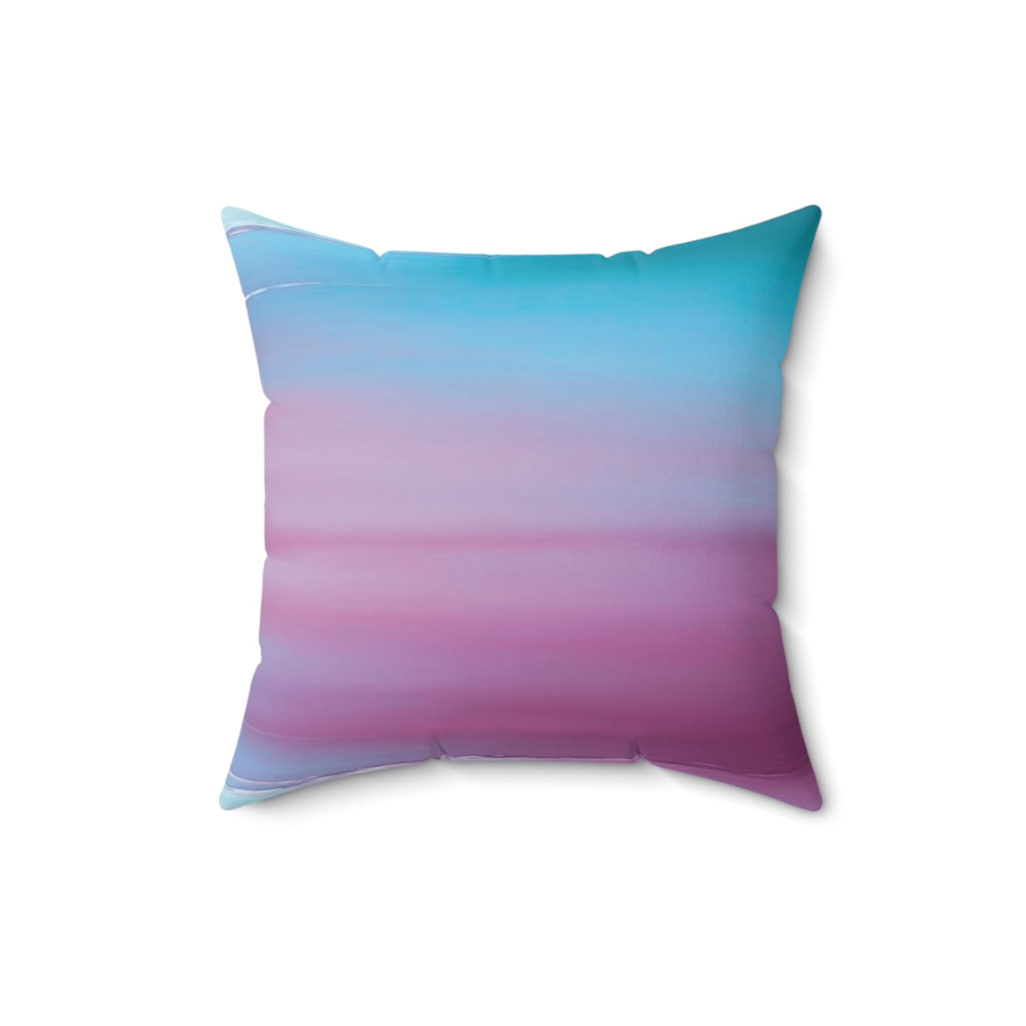 Wine Sea Blue Fog 16" x 16" Faux Suede Square Pillow