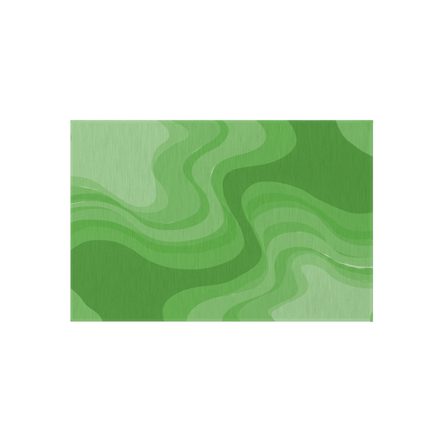 Greenie Meanie Wavey 24" x 36" Outdoor Rug
