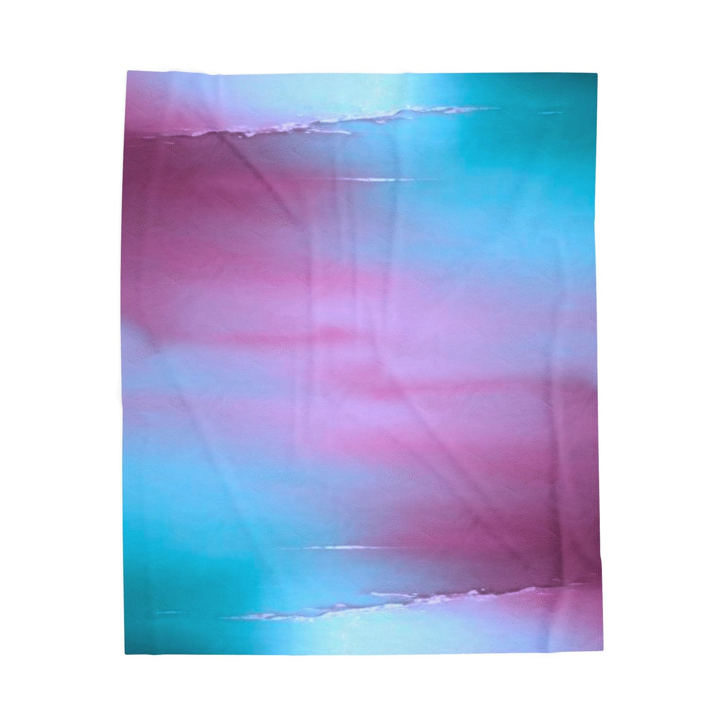 Wine Sea Blue Fog Velveteen Plush Blanket, 50" x 60"
