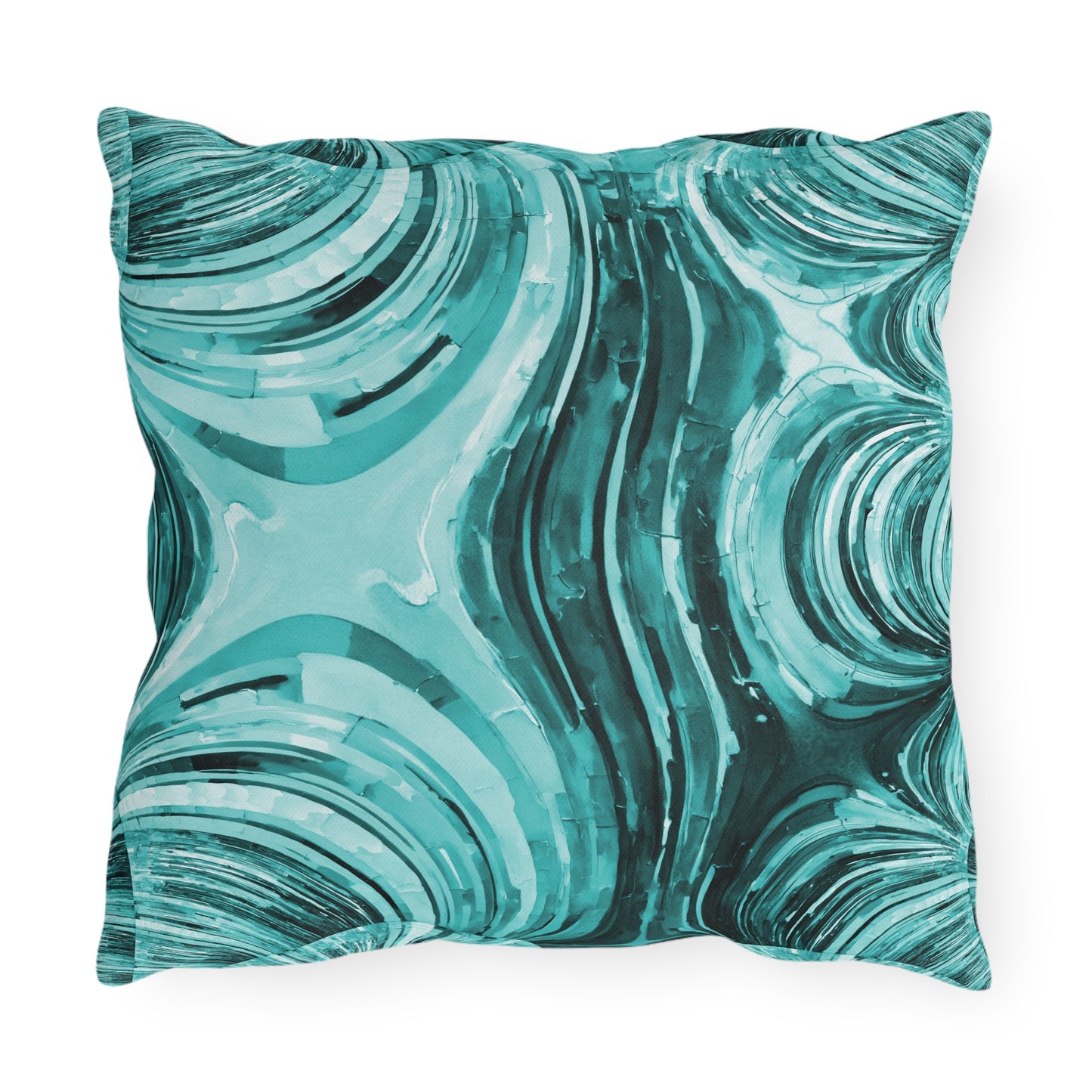 Uzi Spiral Tif Outdoor Pillow, 16" x 16"