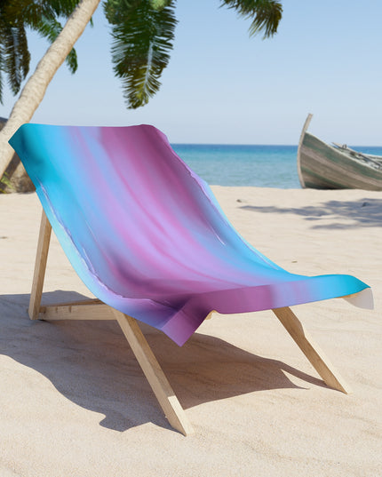 Wine Sea Blue Fog Beach Towel, 30" x 60"