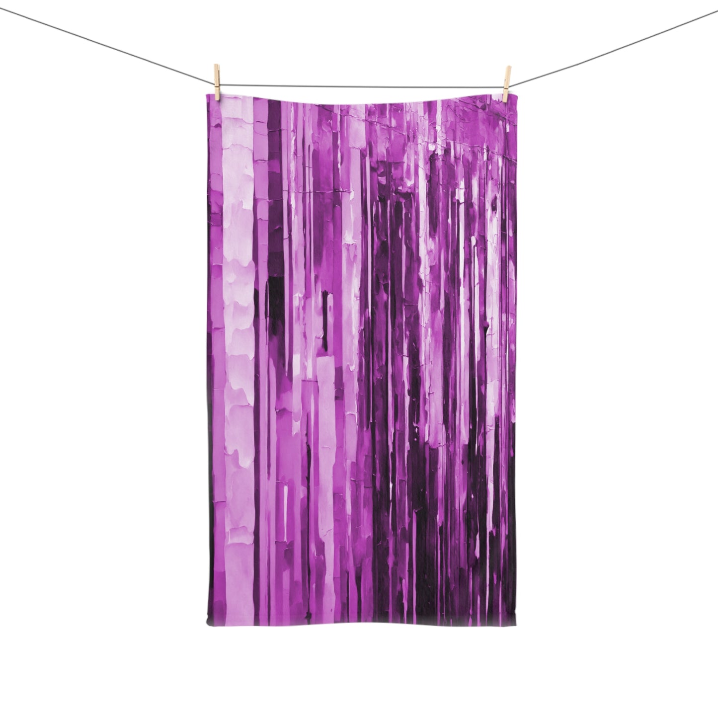 Striped Powder Lavender Hand Towel, 16" x 28"