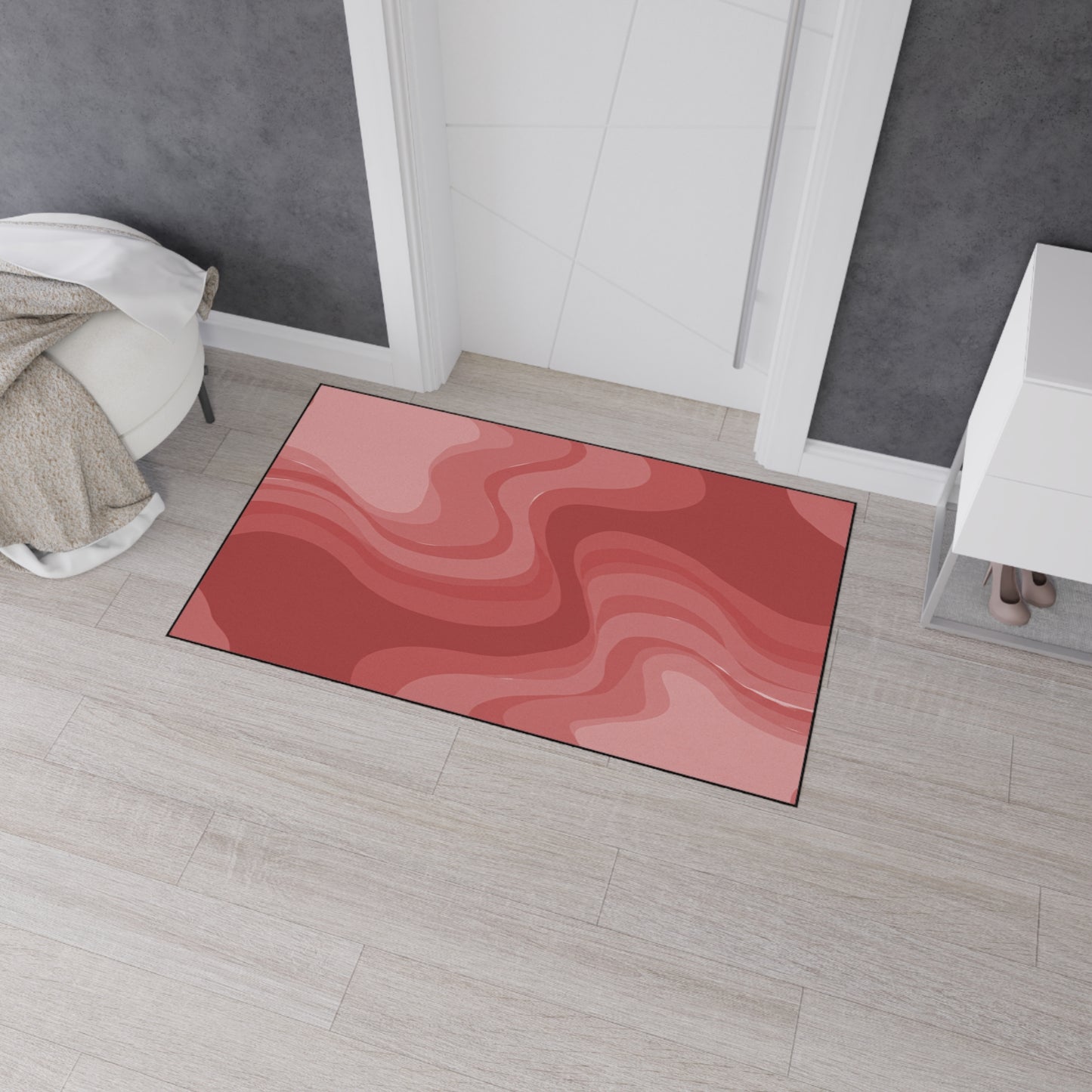 Power Red Wavey 36" x 60" Heavy Duty Floor Mat
