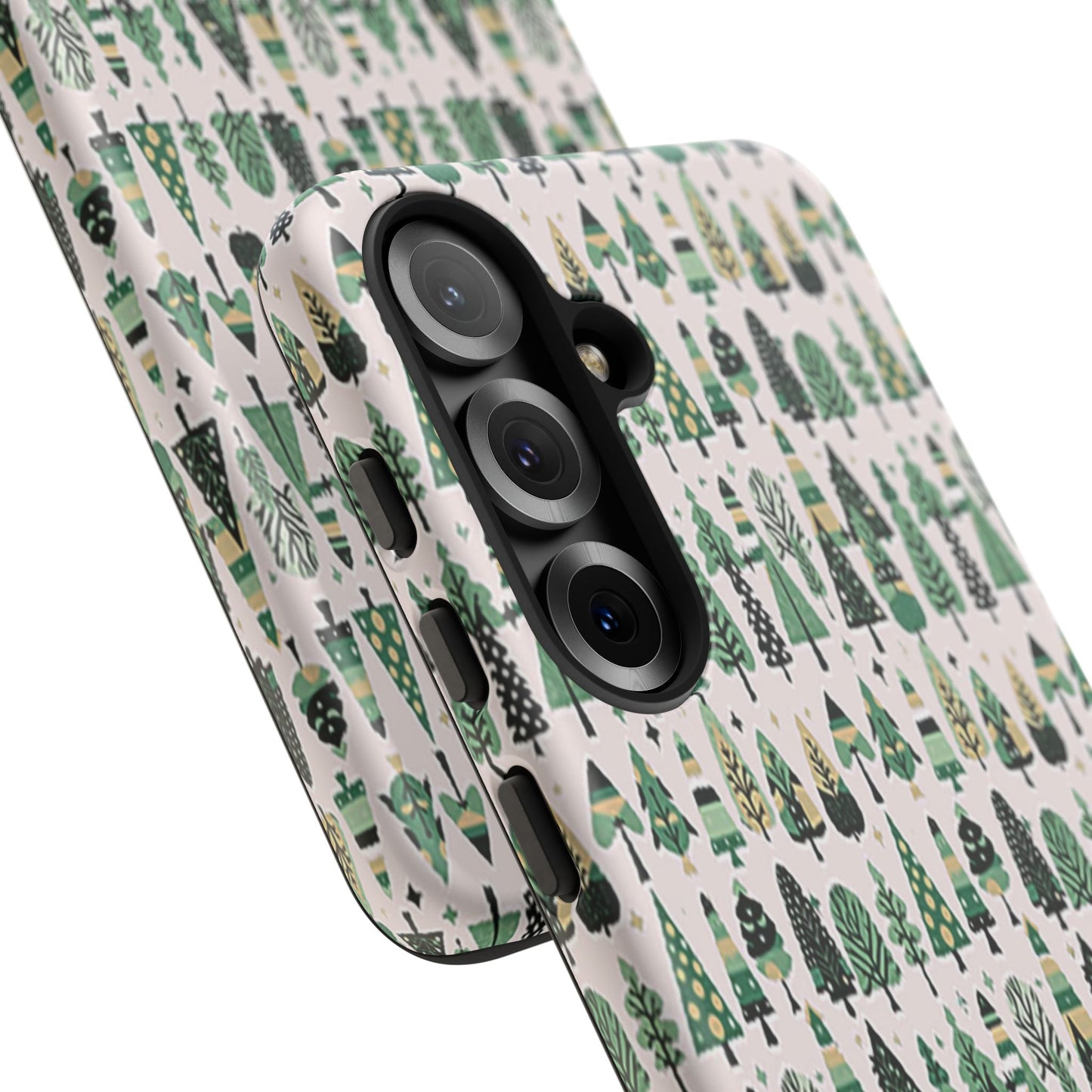Mini Vintage Green Trees Samsung Galaxy S25 Tough Cases