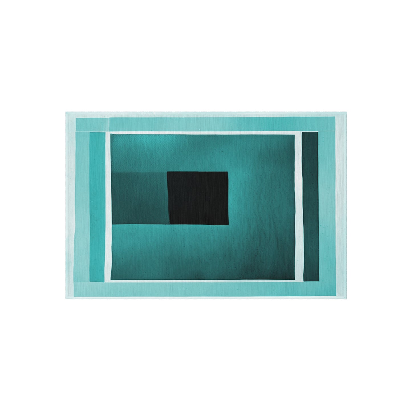 Mint Shadow Outdoor Rug, 24" x 36"