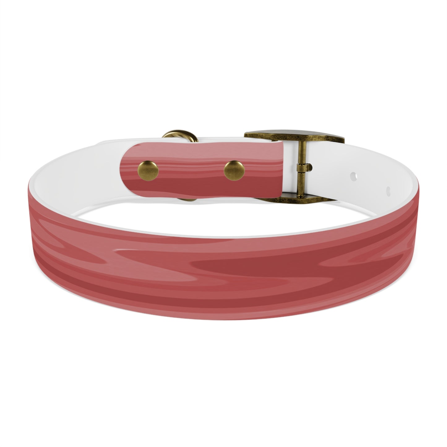 Power Red Wavey Medium Dog Collar