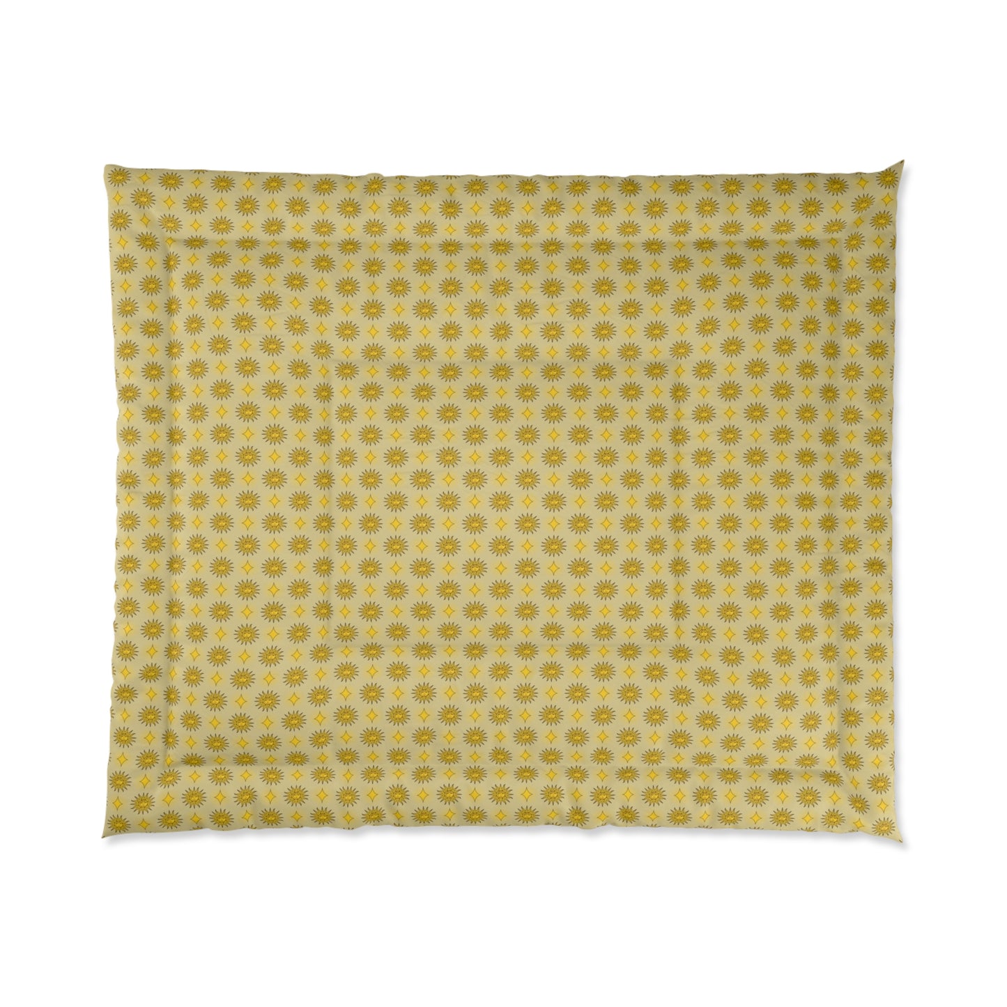 Lemongrass Star-crossed Bodies Comforter, 104" × 88"