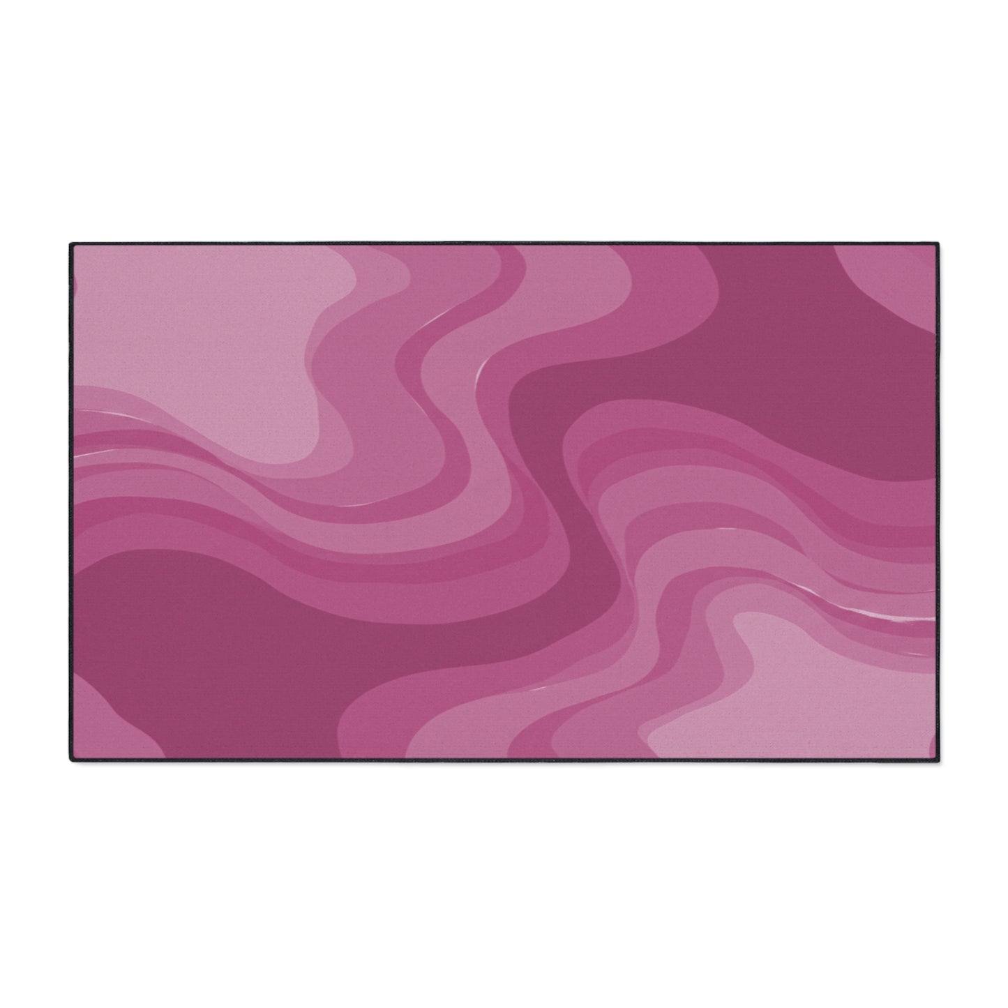 Pinky Mauve Wavey 36" x 60" Heavy Duty Floor Mat