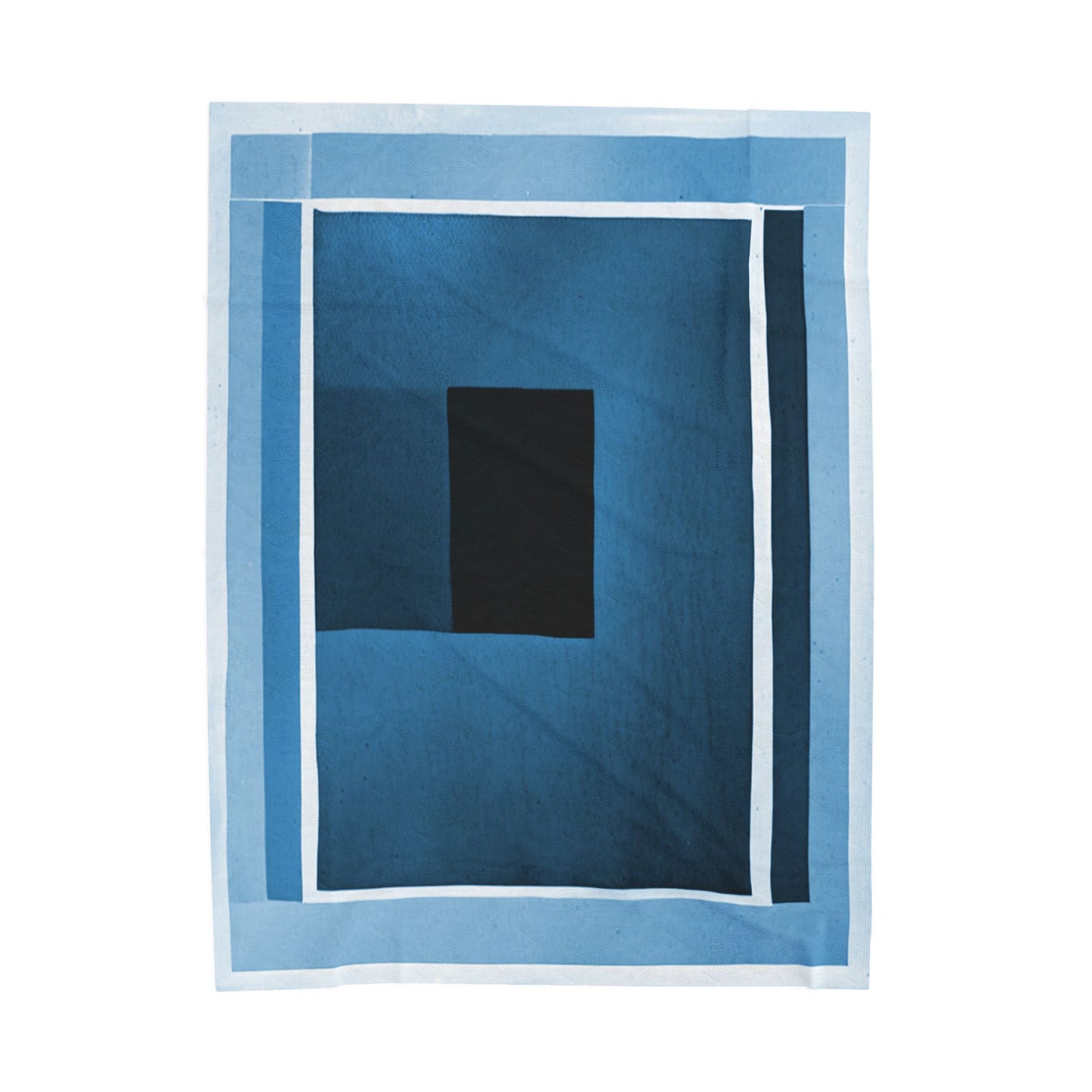 Blue Shadow Velveteen Plush Blanket, 60" x 80"