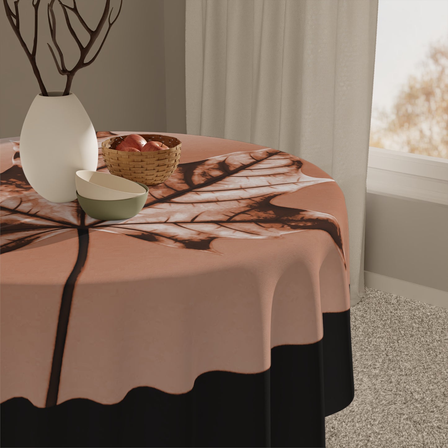 Soft Maple Leaf Tablecloth, 55" x 55"