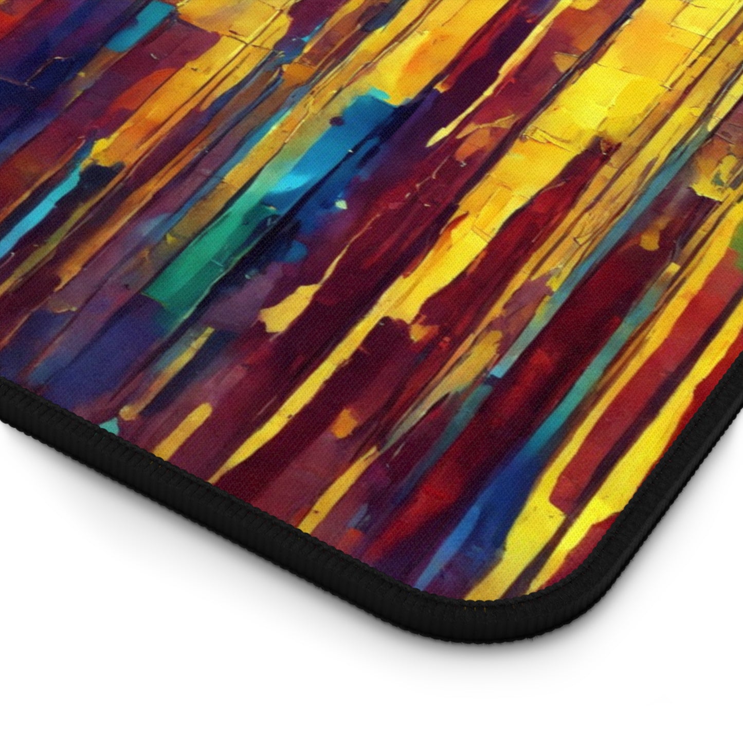 Striped Alpha 12" x 18" Desk Mat