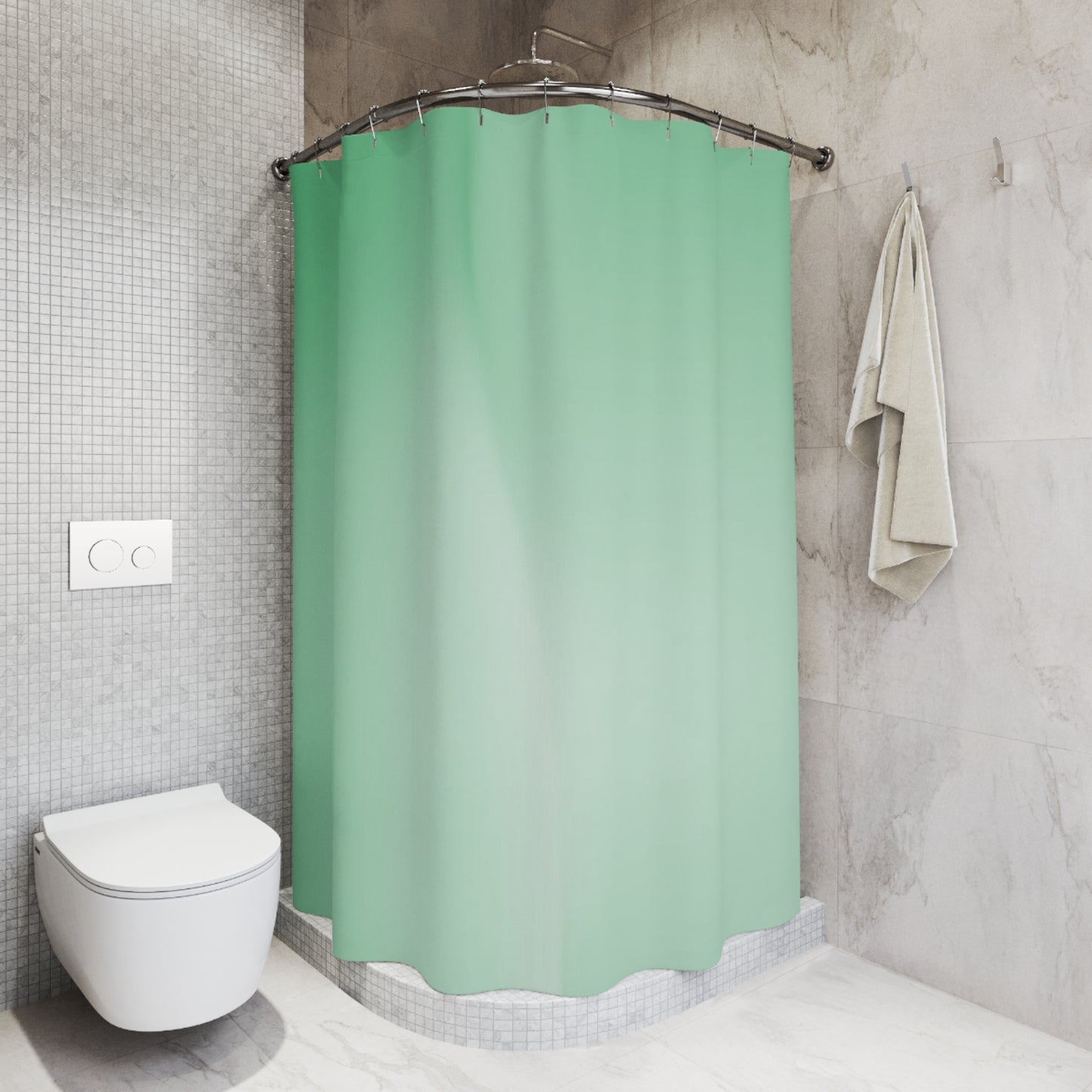 Mint Fade Shower Curtains, 71" x 74"