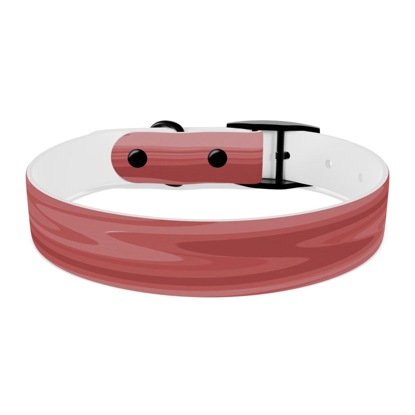 Power Red Wavey Medium Dog Collar