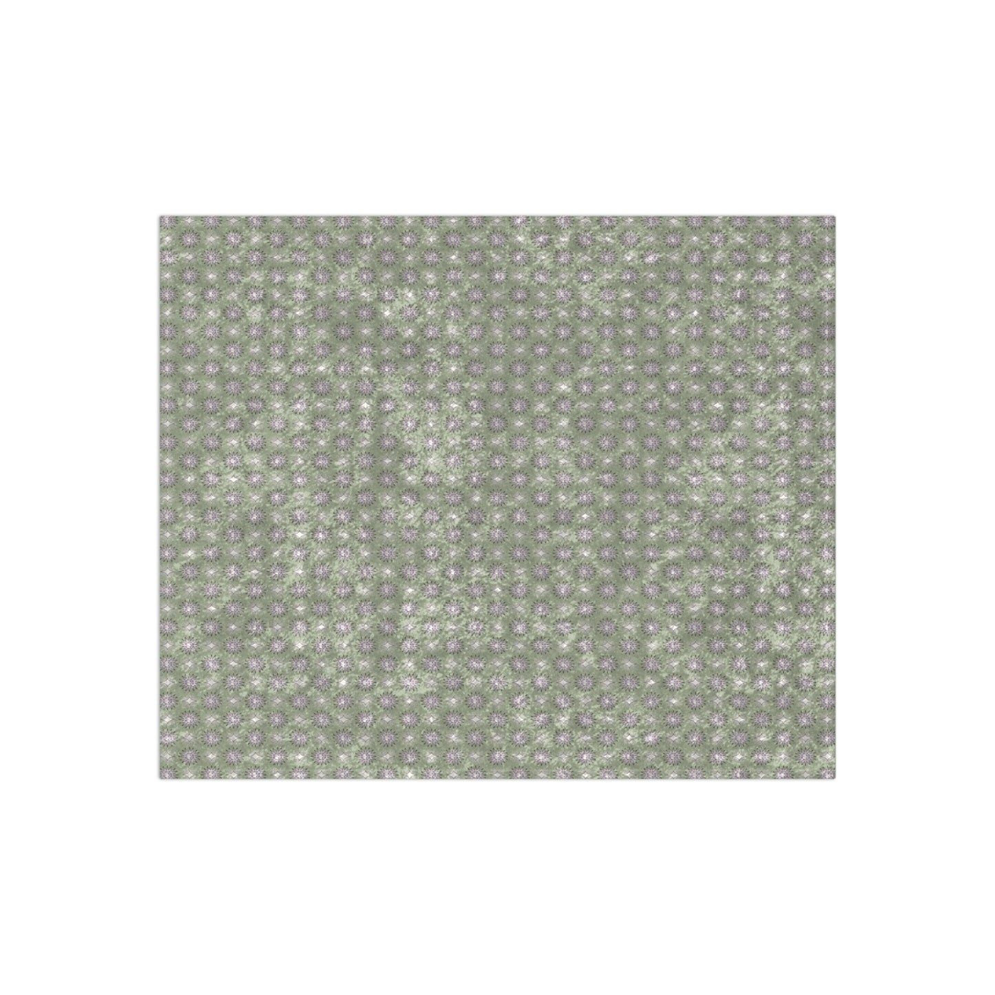 Olive Star-crossed Bodies Crushed Velvet Blanket, 50" x 60"