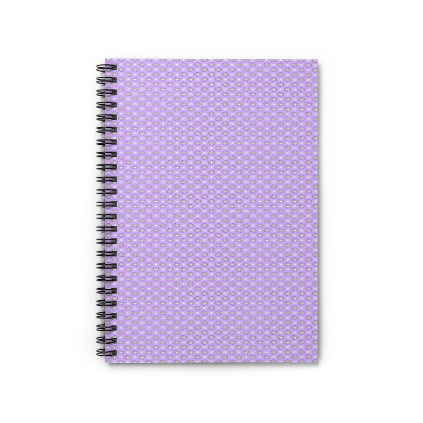 Lavender Star-crossed Bodies Spiral Notebook - Ruled Line, 6" x 8", 118 pages