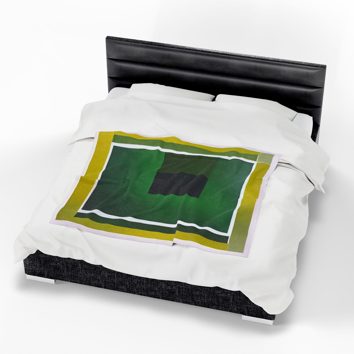 Alpha Shadow Velveteen Plush Blanket, 50" x 60"