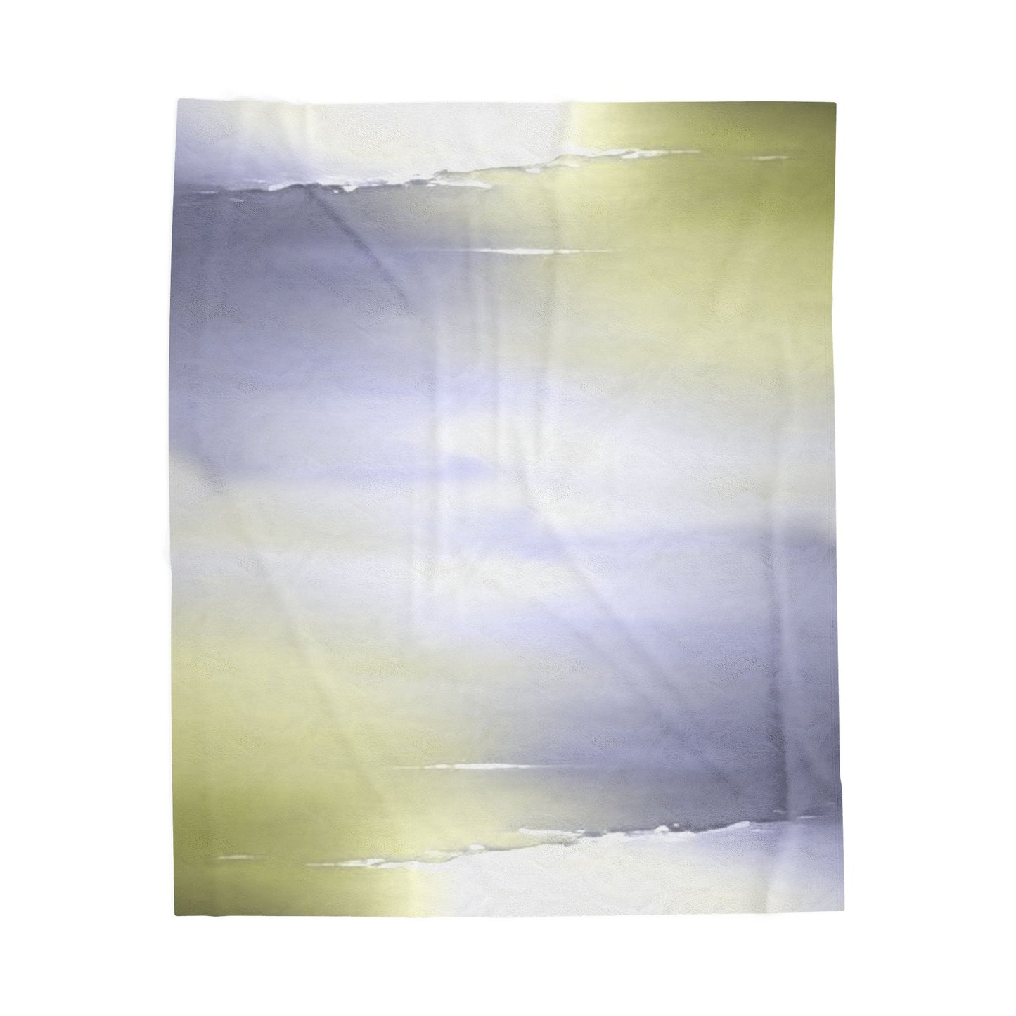 Lavender Sea Golden Fog Velveteen Plush Blanket, 50" x 60"