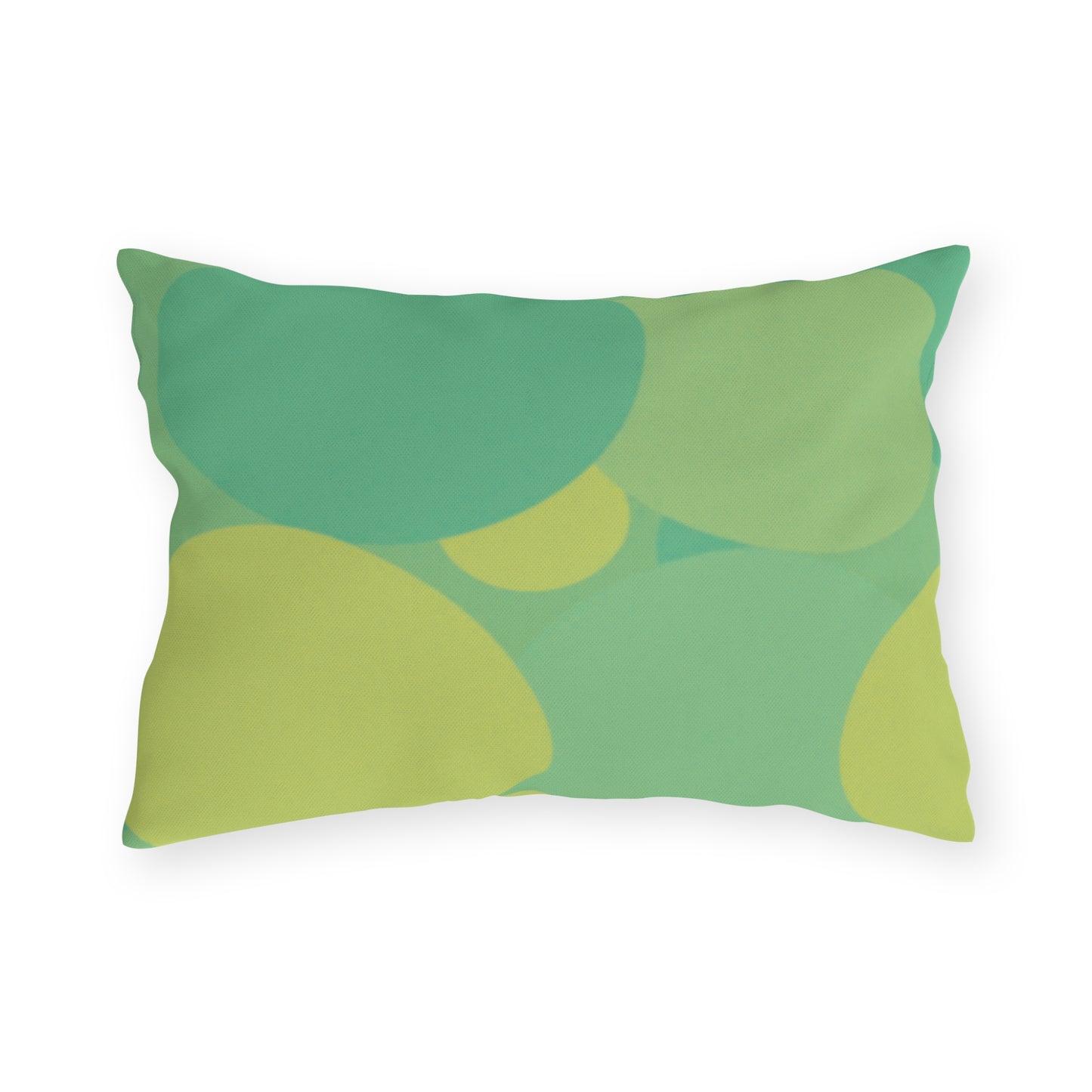 Pastel Green Patches 20" x 14" Outdoor Pillow