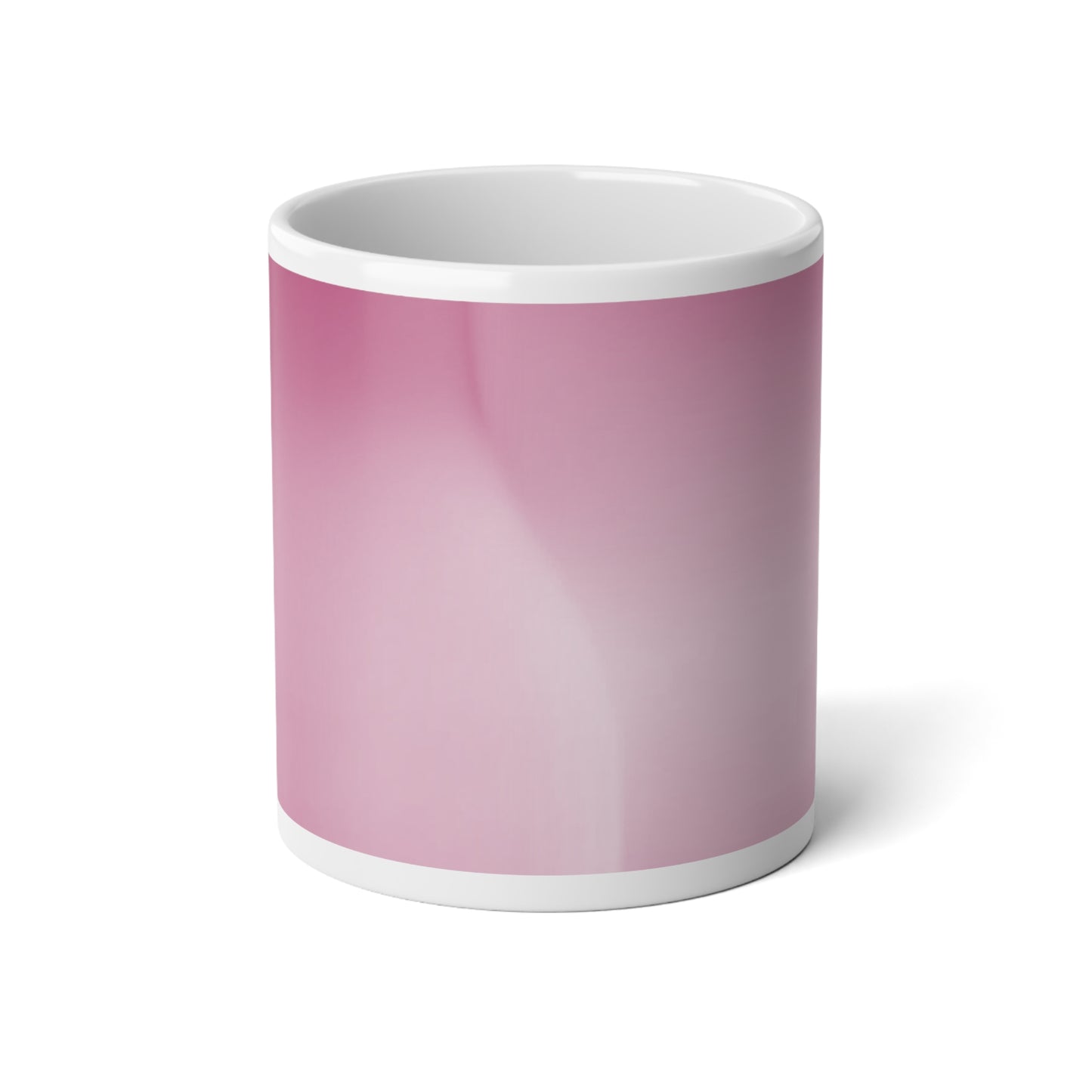 Pink Blush Fade 20 oz White Glossy Jumbo Mug