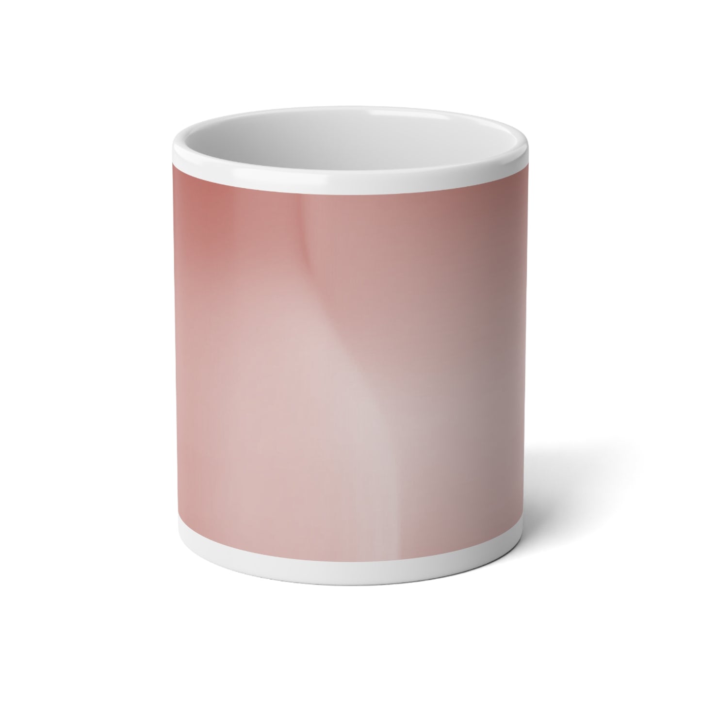 Rose Red Fade 20 oz White Glossy Jumbo Mug