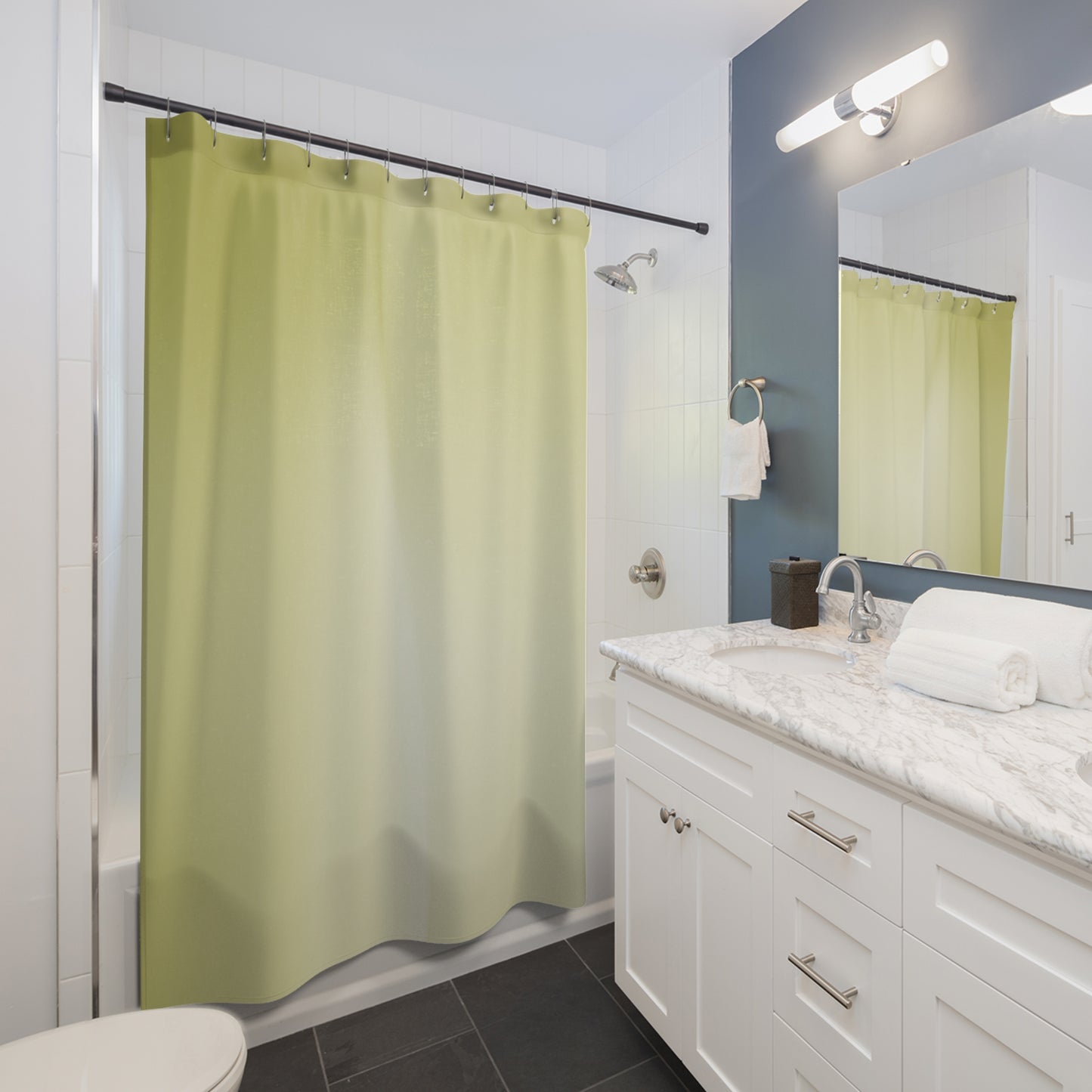 Lemon Fade Shower Curtains, 71" x 74"