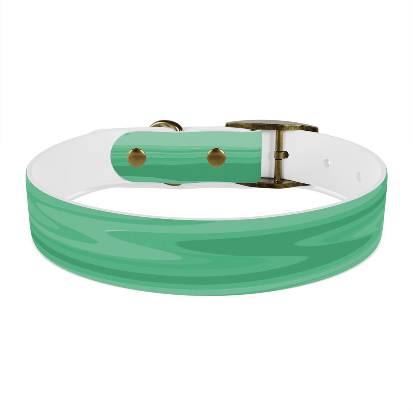 Mint Green Wavey Medium Dog Collar
