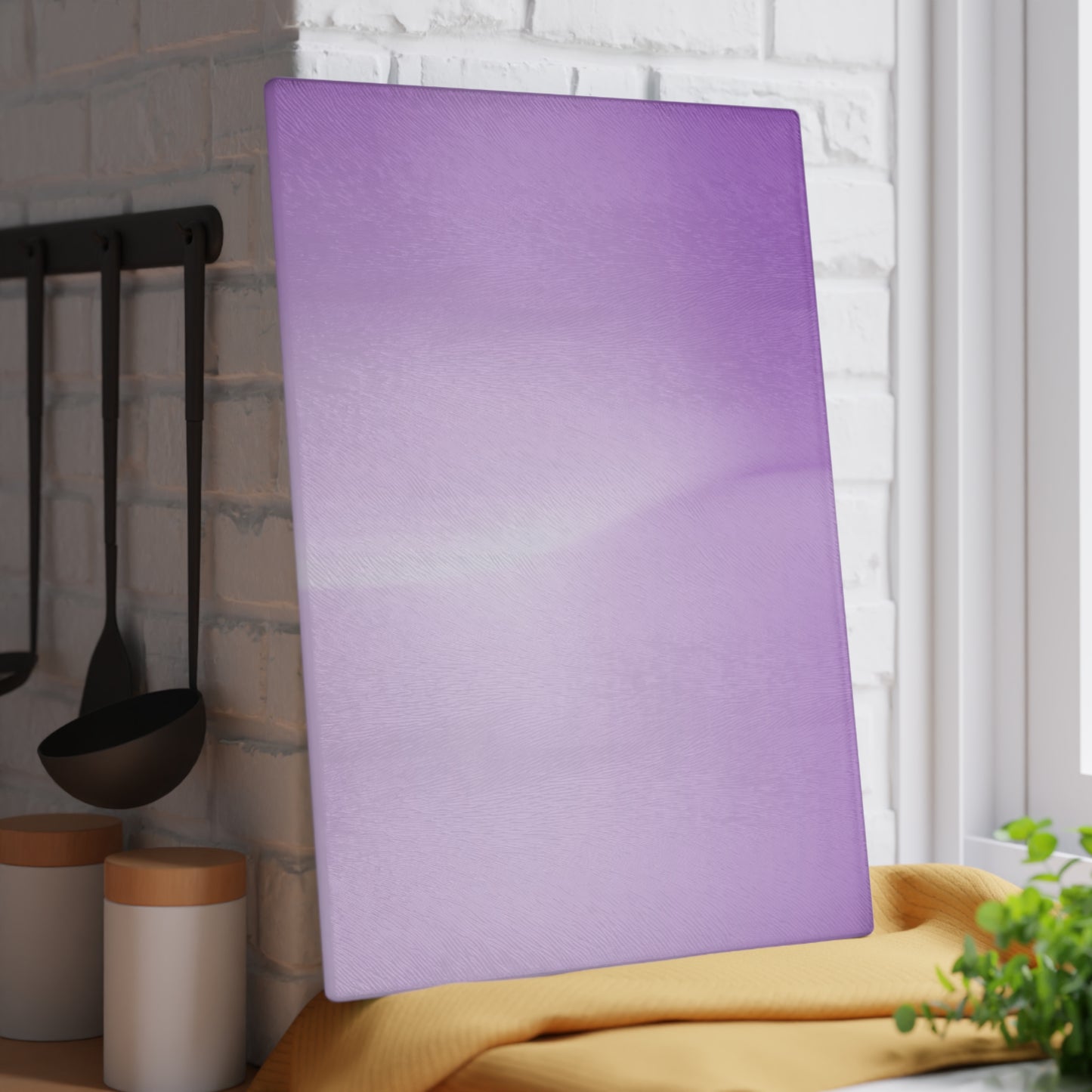 Purple Golden Fade 11" x 15" Glass Cutting Board