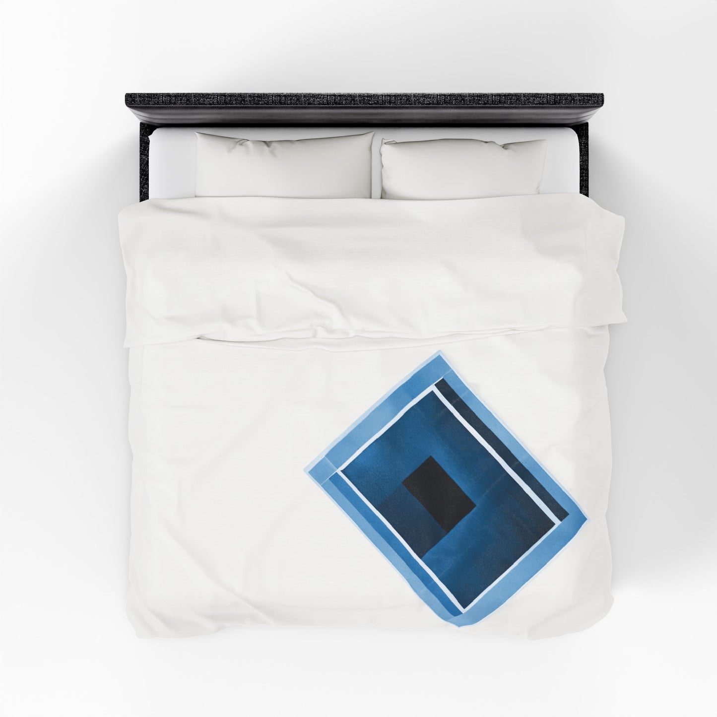 Blue Shadow Velveteen Plush Blanket, 30" x 40"