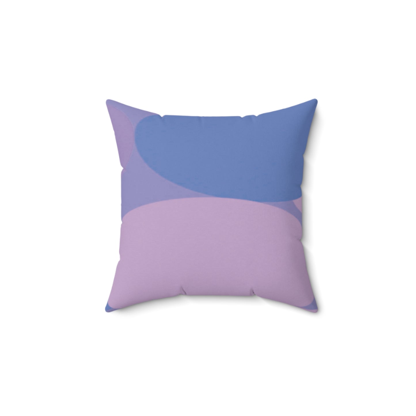 Pastel Purple Family Patches 14" x 14" Faux Suede Square Pillow