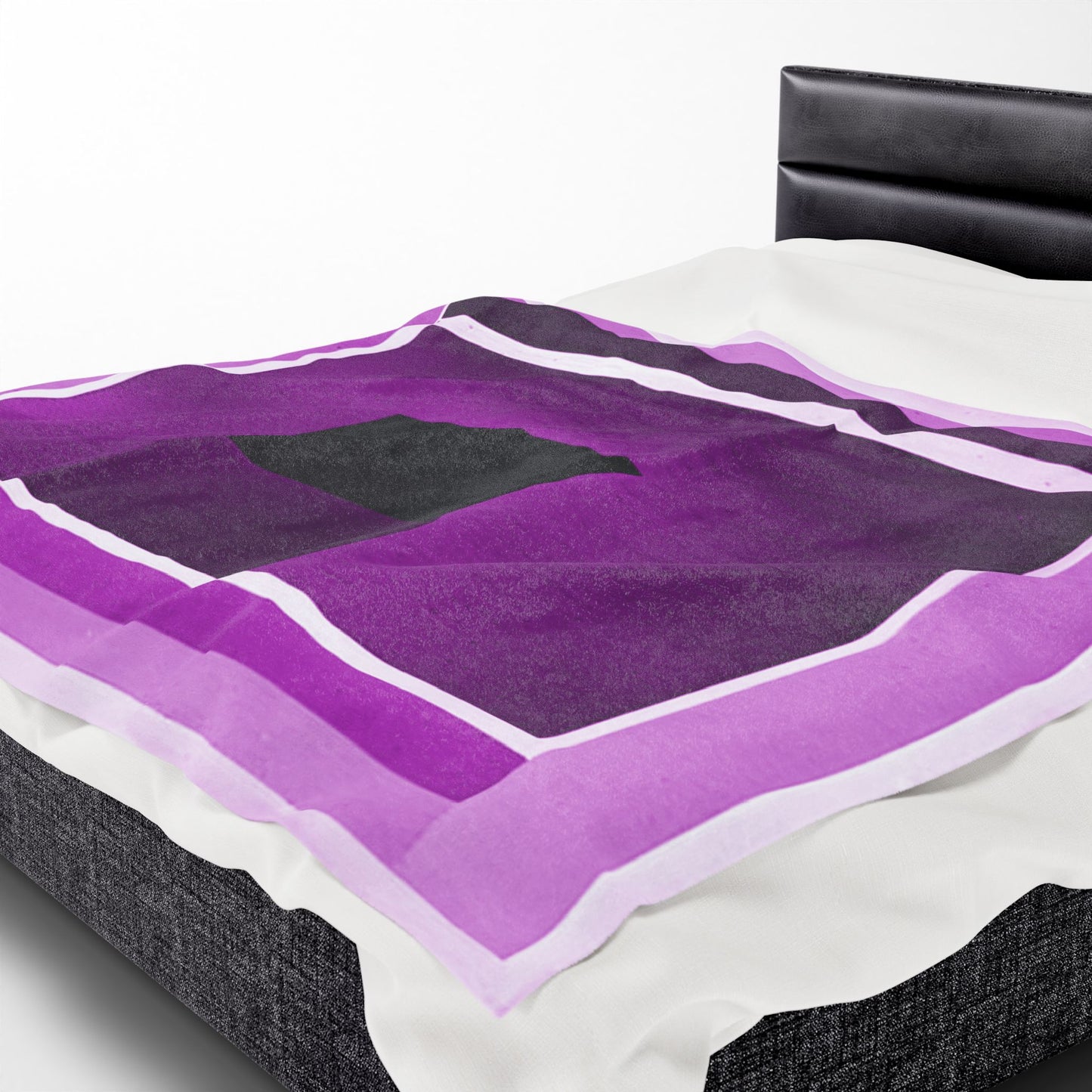 Magenta Shadow Velveteen Plush Blanket, 60" x 80"