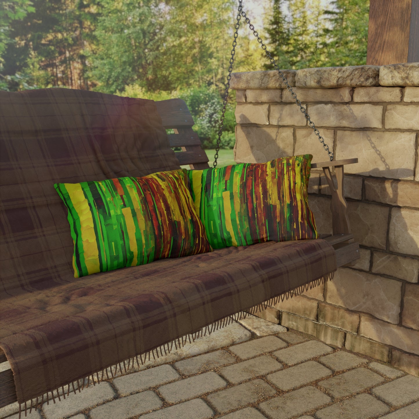 Striped Beta 20" x 14" Outdoor Pillow