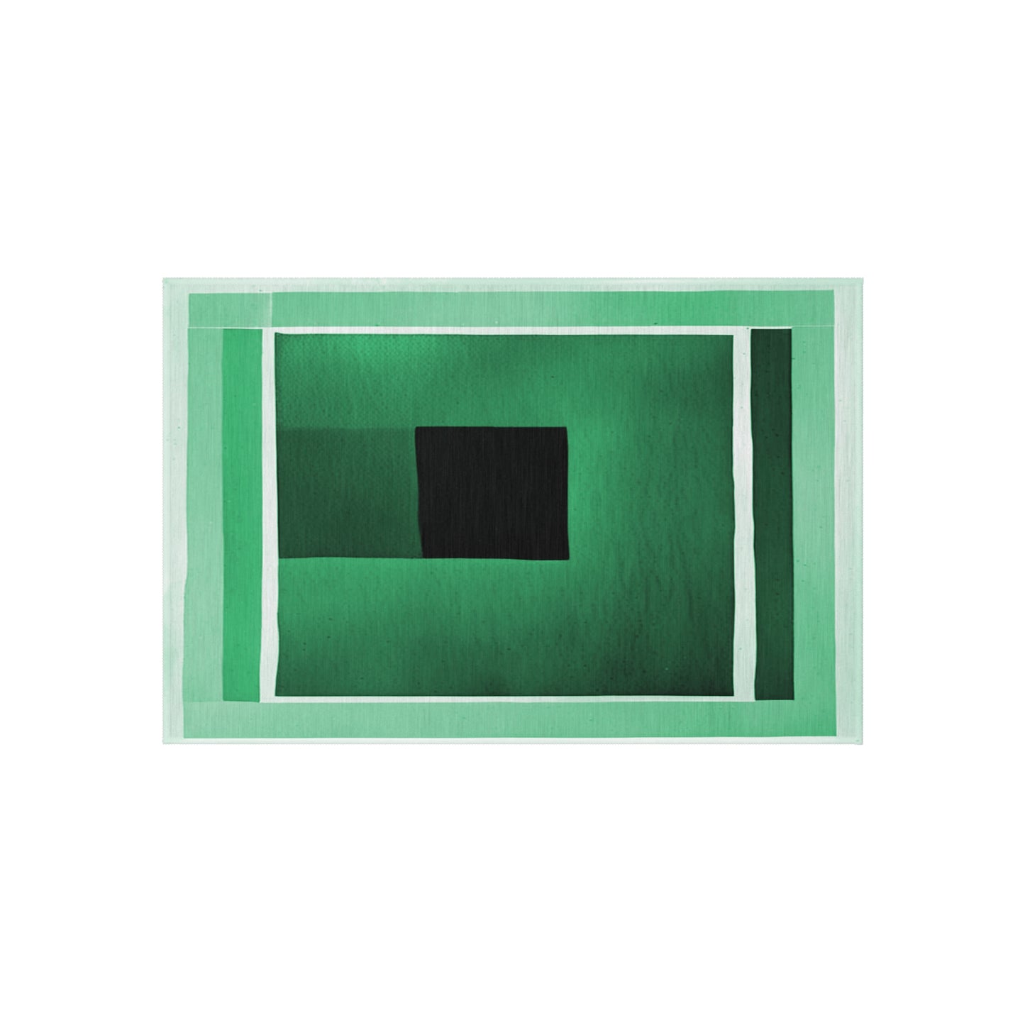 Mint Shadow Outdoor Rug, 24" x 36"
